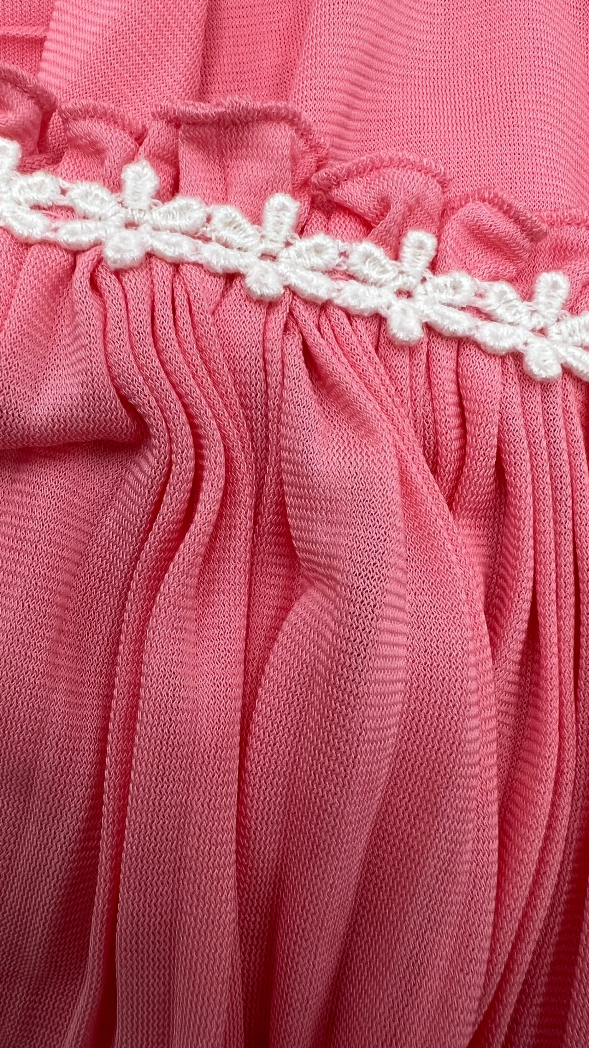 Donna GUCCI Abiti Corti | Rosso/rosa/viola>Abito con dettagli plissè e passamaneria