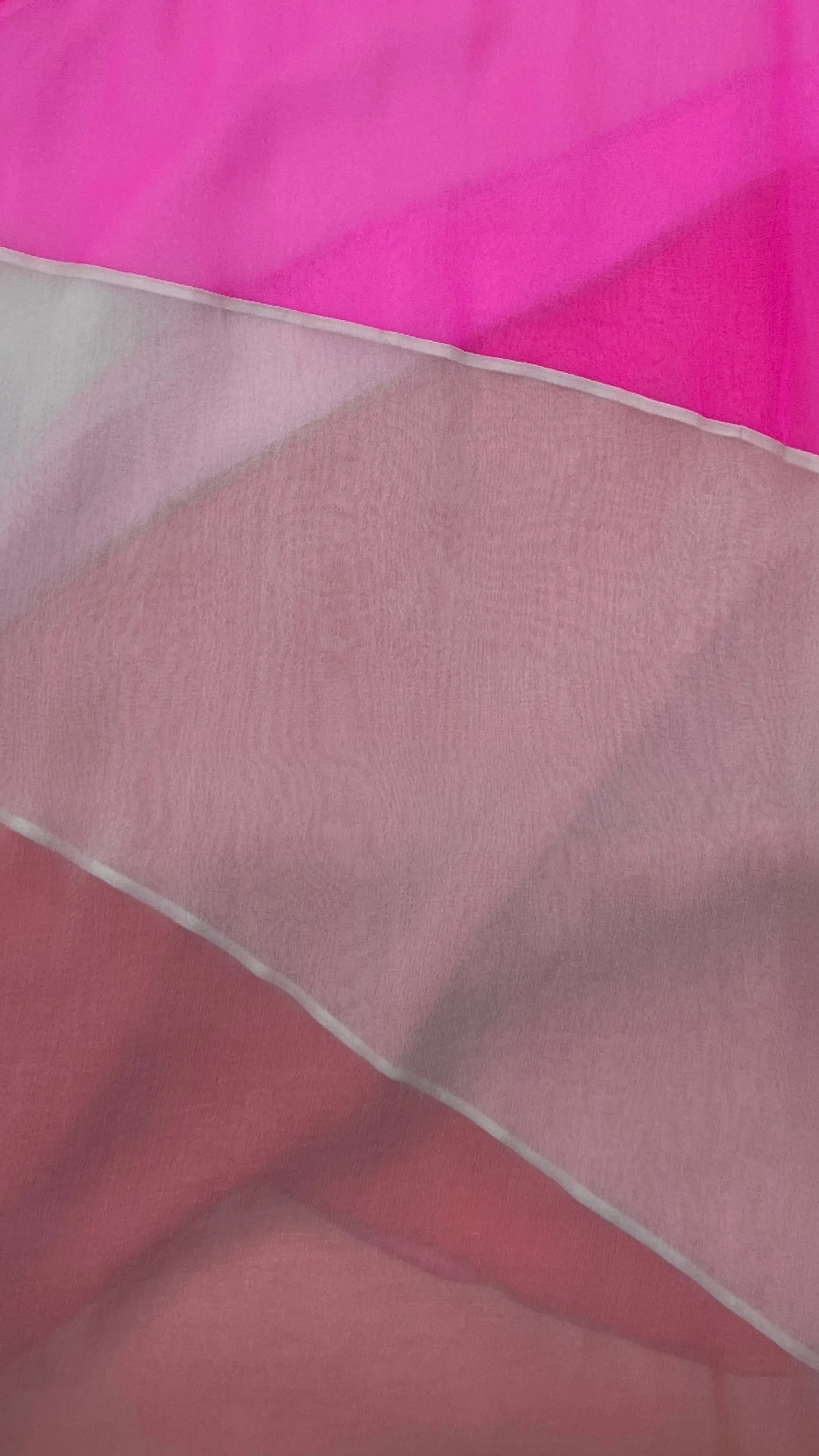 Donna BOTTEGA VENETA Abiti Corti | Rosso/rosa/viola>Abito in chiffon di seta bicolor