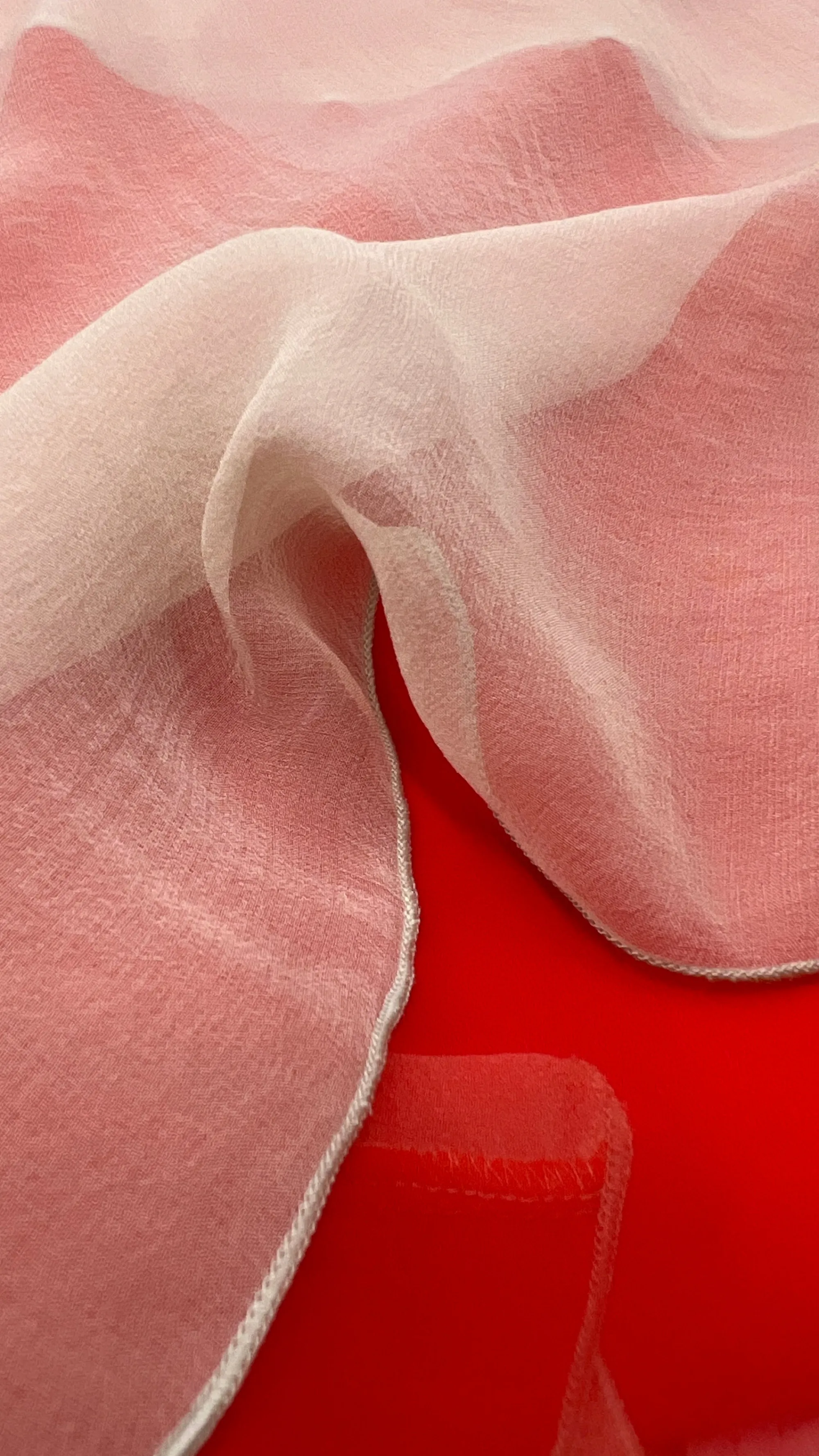 Donna BOTTEGA VENETA Abiti Corti | Rosso/rosa/viola>Abito in chiffon di seta bicolor