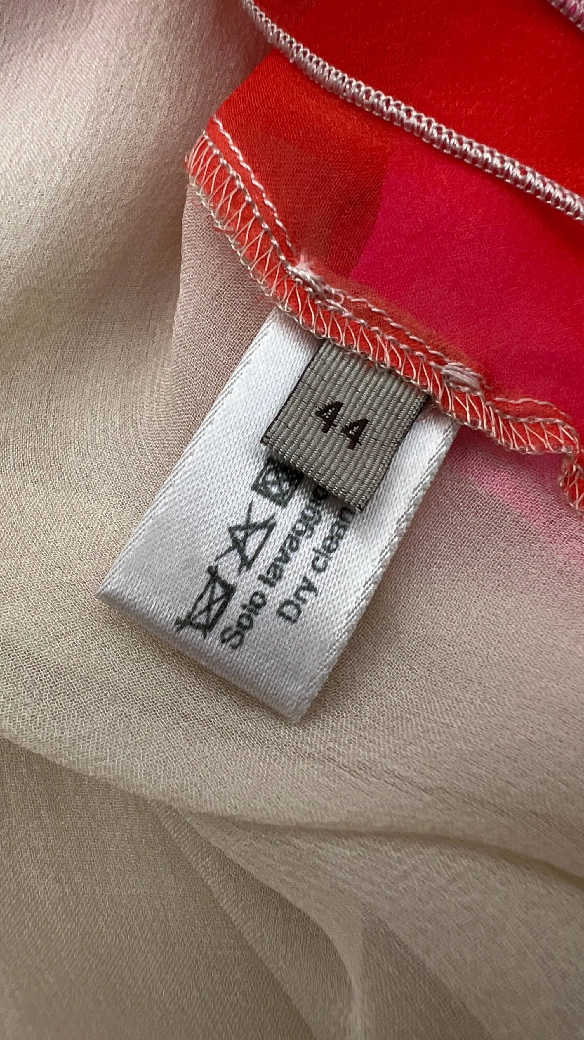 Donna BOTTEGA VENETA Abiti Corti | Rosso/rosa/viola>Abito in chiffon di seta bicolor