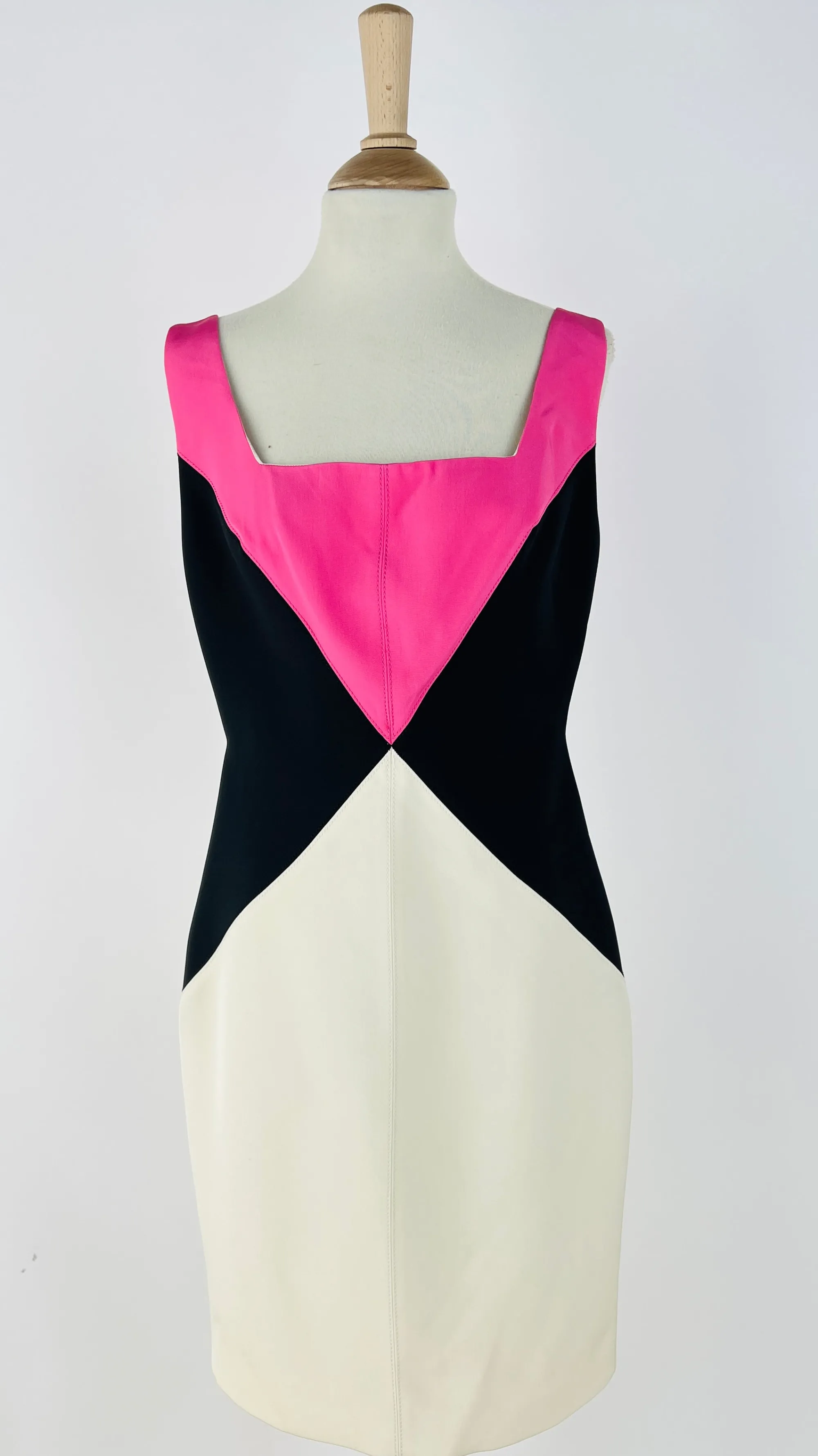 Donna Fausto Puglisi Abiti Corti | Fantasie>Abito midi a tubino color block