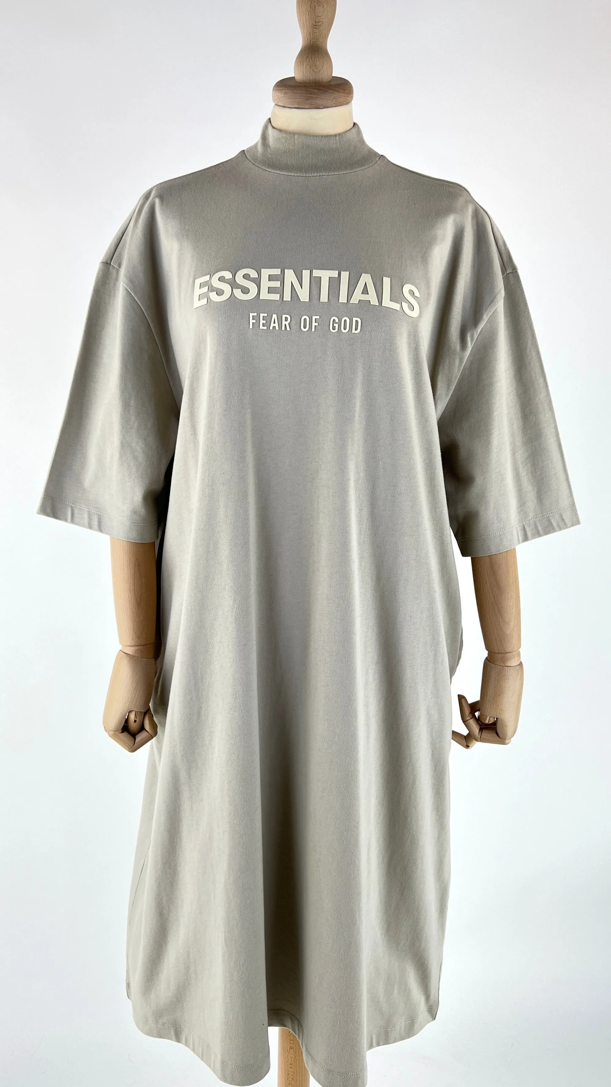 Donna ESSENTIALS FEAR OF GOD Abiti Midi | Bianco/nero/grigio>Abito t-shirt oversized