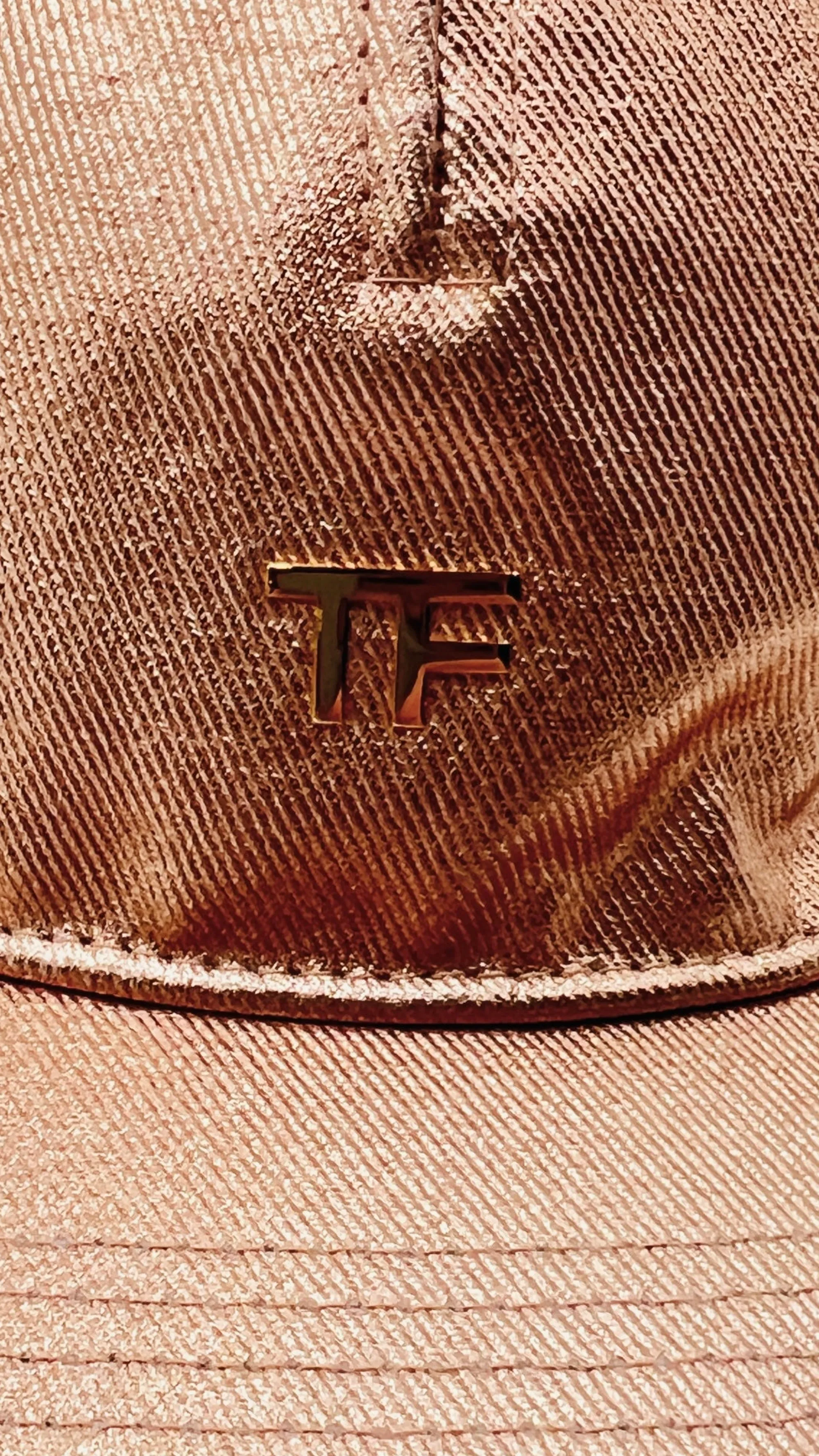 Tom Ford Sciarpe E Cappelli>Berretto lamé rose gold