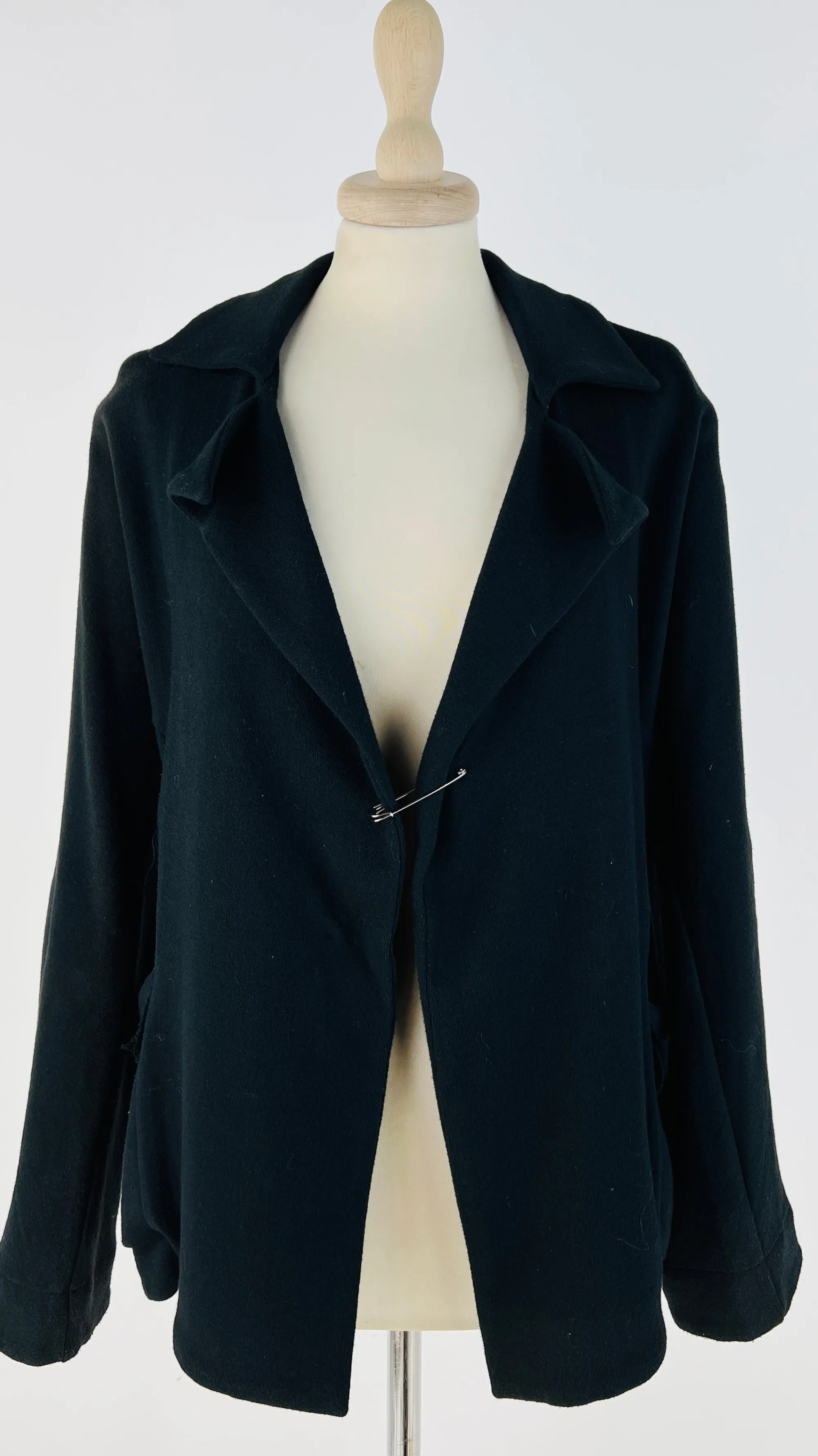 Donna YOHJI YAMAMOTO Blazer | Bianco/nero/grigio>Blazer destrutturato in jersey