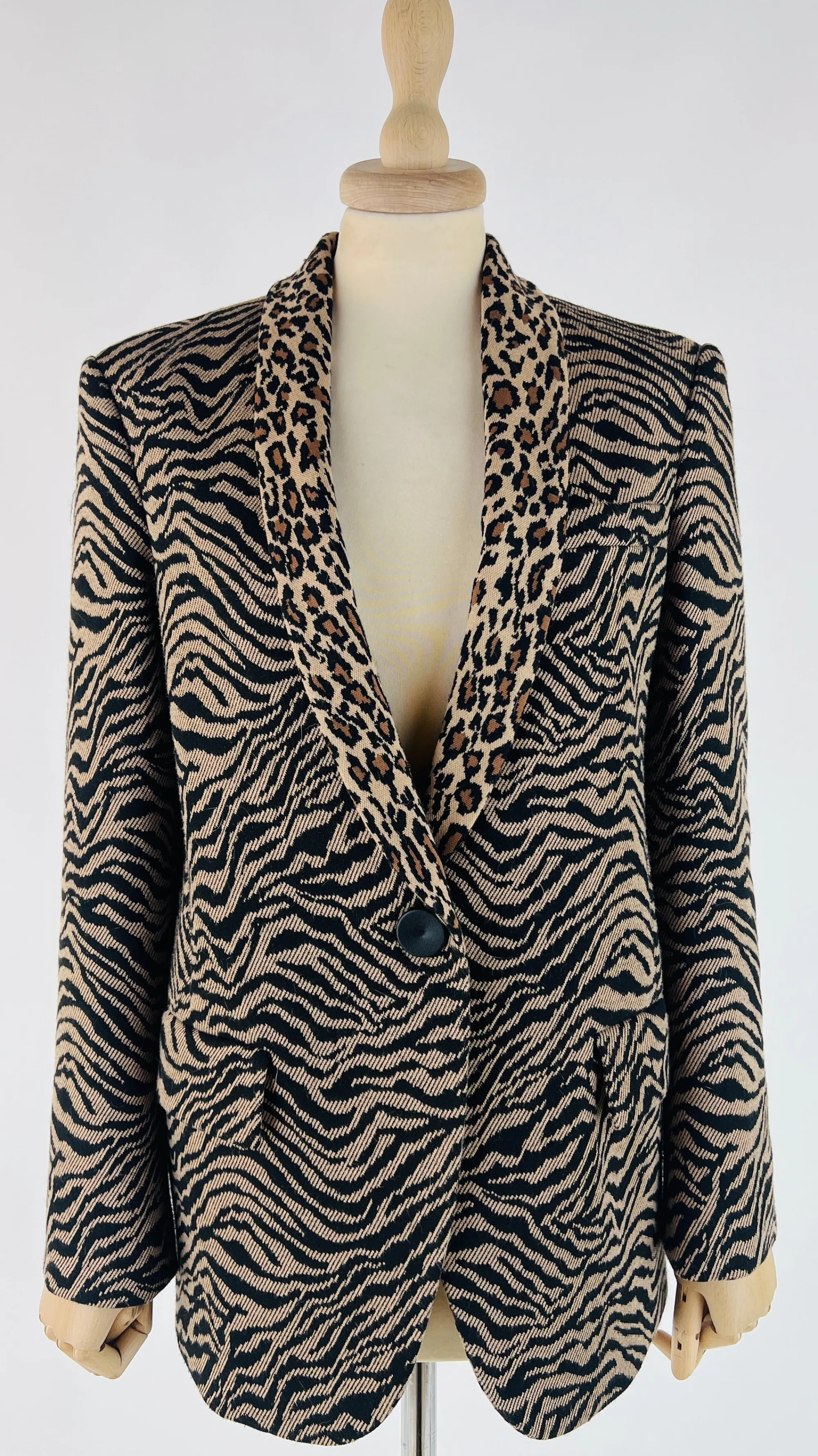 Donna Pinko Blazer | Fantasie>Blazer mix fantasie animalier