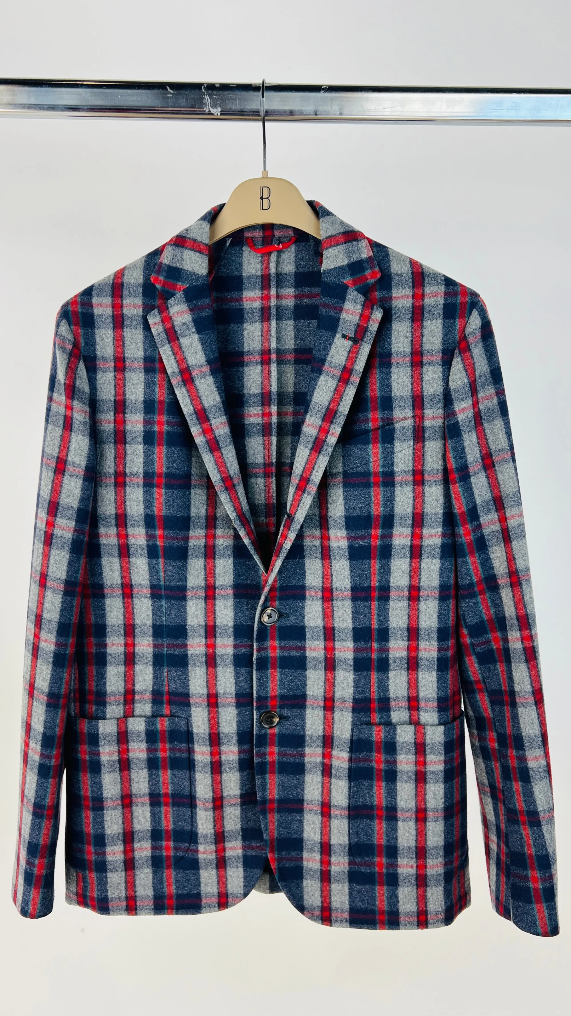 Uomo Fay Blazers E Abiti | Collezione Uomo>Blazer sfoderato a quadri