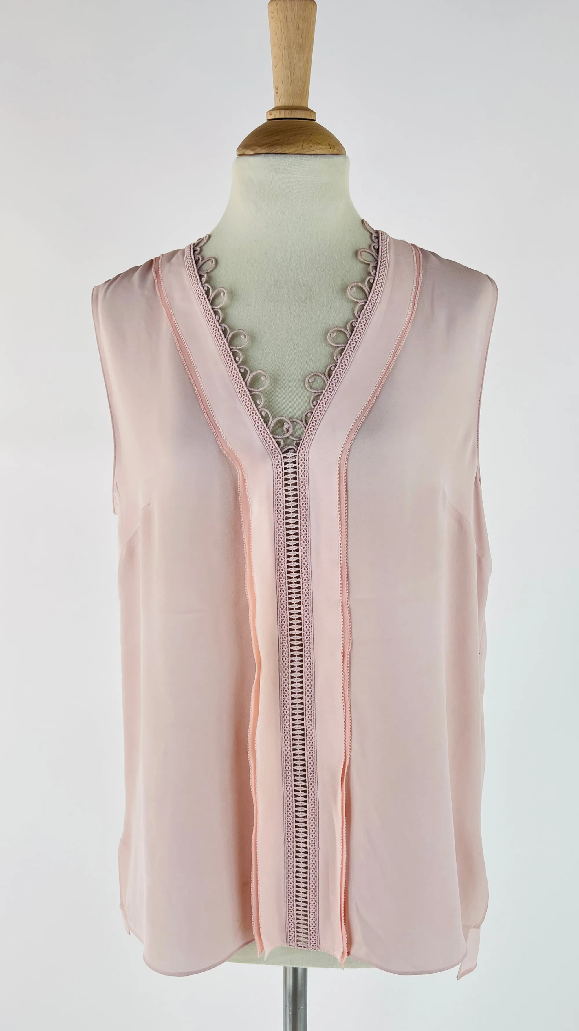 Donna ELIE TAHARI Tops E Smanicati | Rosso/rosa/viola>Blusa con dettaglio traforato