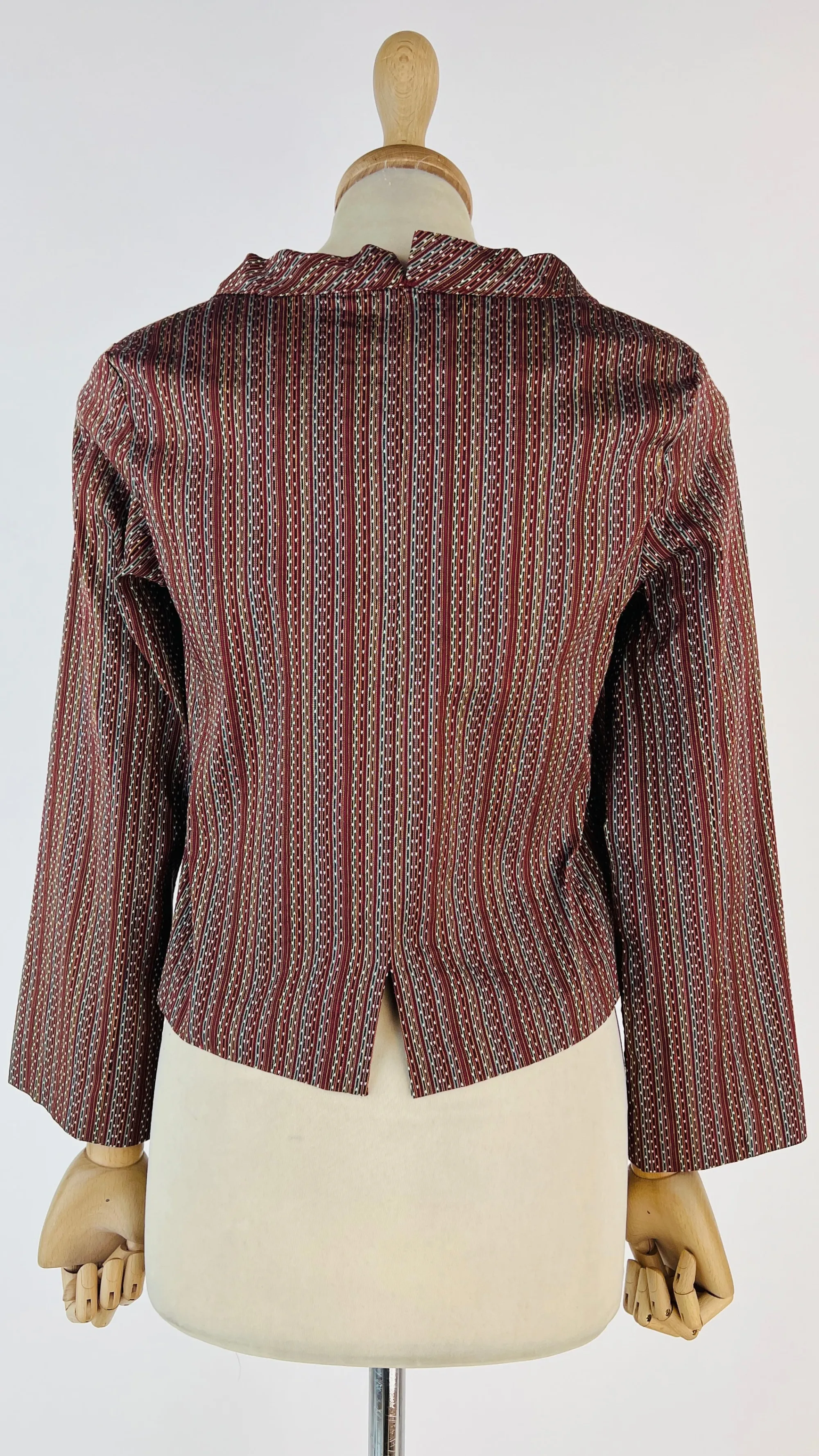 Donna Blu deep Longsleeves | Fantasie>Blusa cropped a righe multicolor