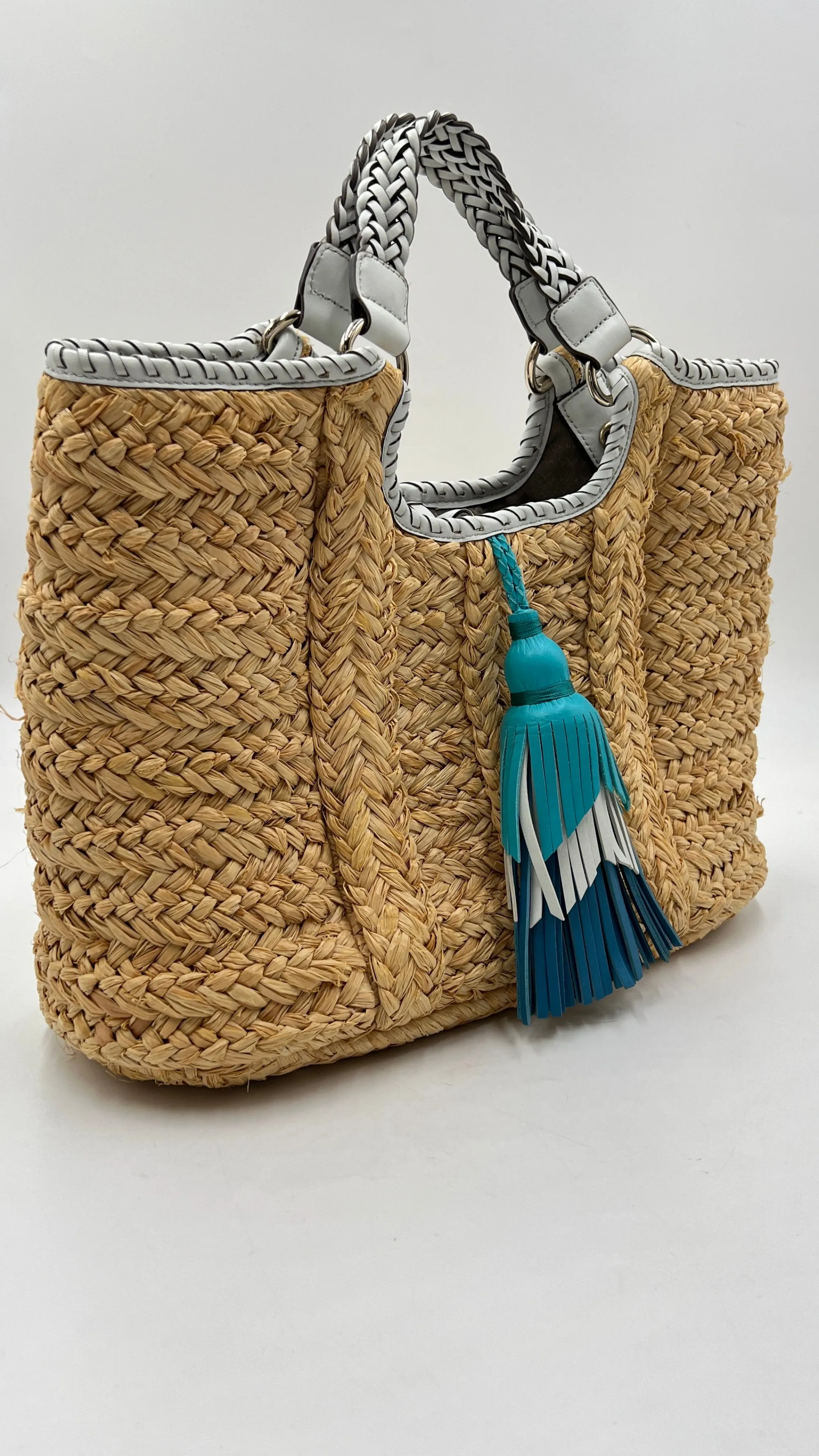 Donna ANYA HINDMARCH Borse | Blu/azzurro/verde>Borsa a mano con maxi nappa multicolor