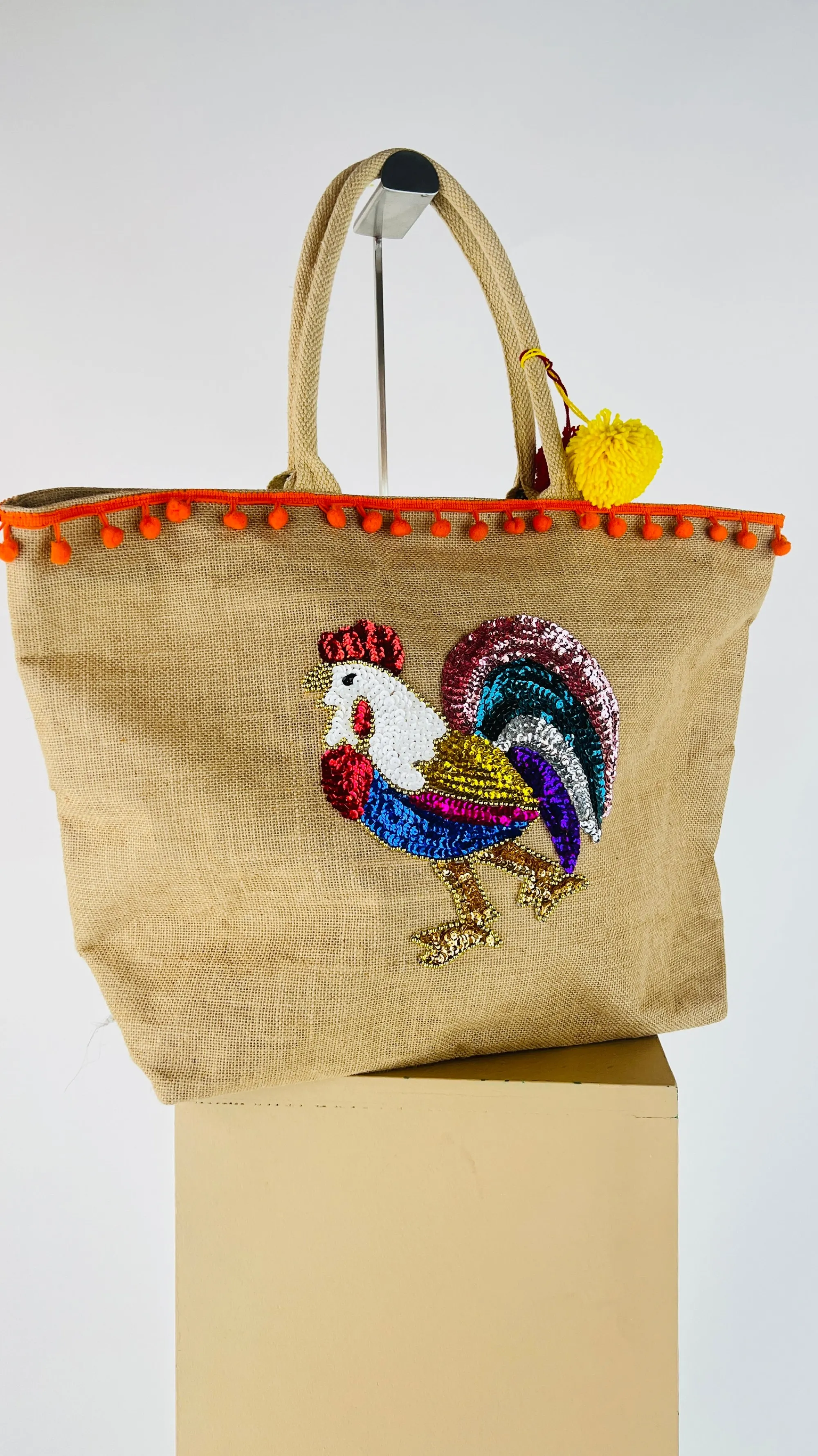 Donna Amor y mezcal Borse | Giallo/arancione/marrone/oro>Borsa con appliqués e cartellino