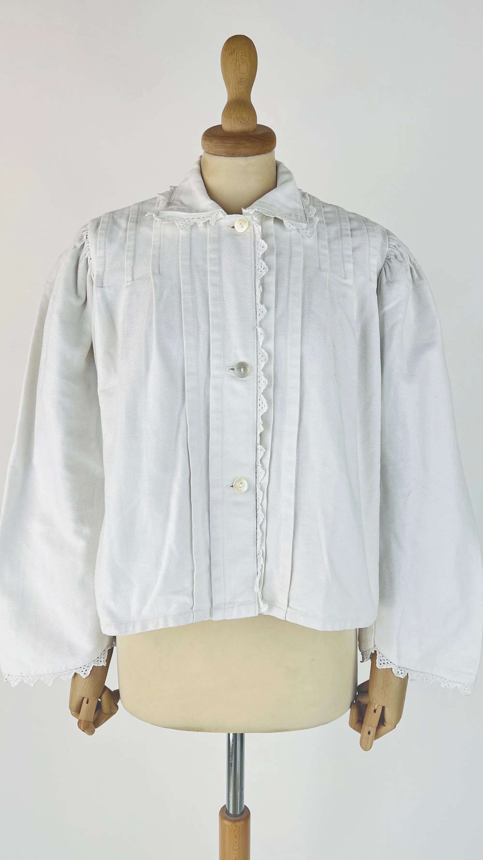 Donna Unsigned Camicie | Bianco/nero/grigio>Camicia vintage con inserti in pizzo