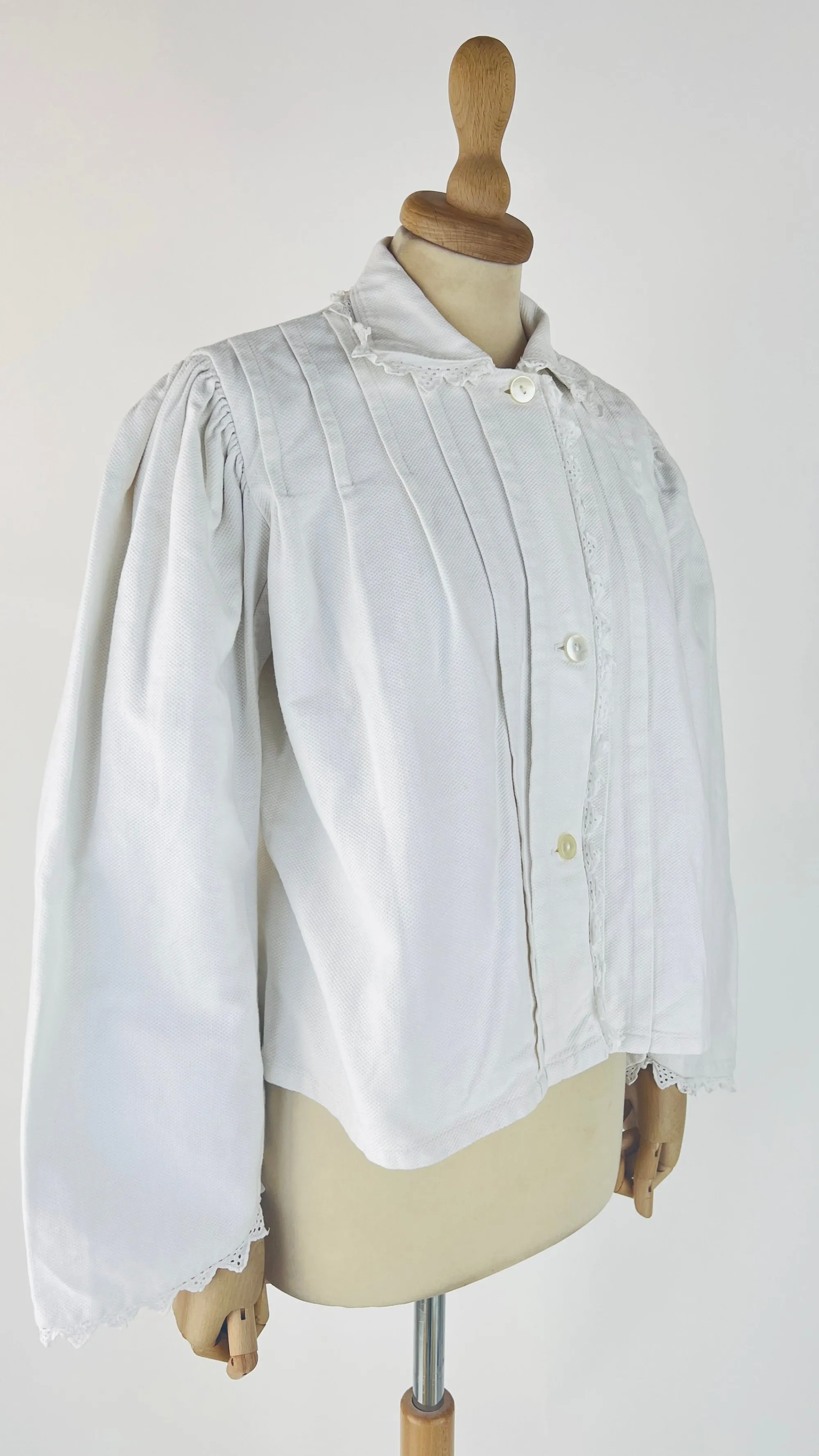Donna Unsigned Camicie | Bianco/nero/grigio>Camicia vintage con inserti in pizzo