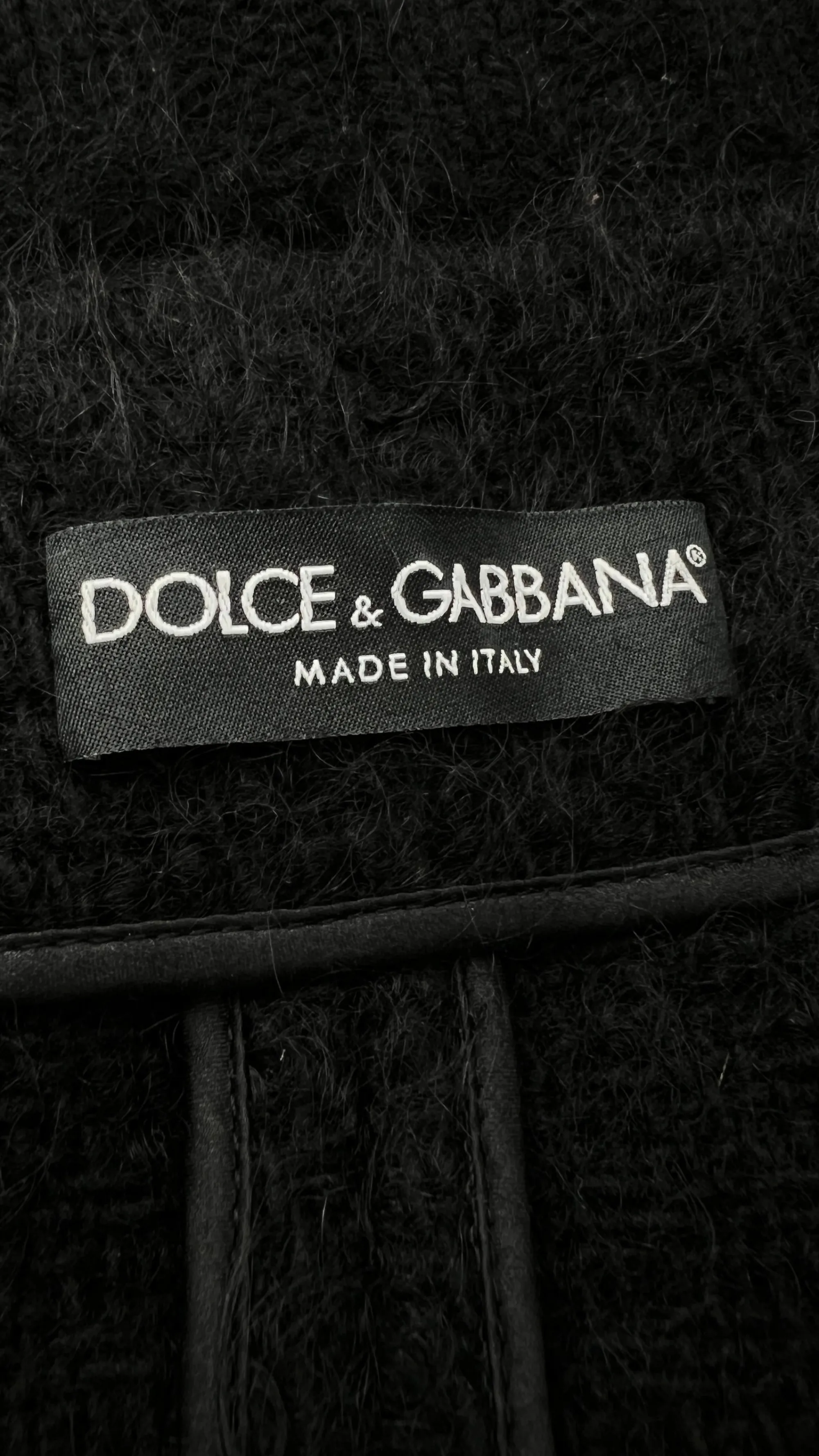 Donna DOLCEu0026GABBANA Cappotti, Trench, Soprabiti | Bianco/nero/grigio>Cappa bouclé con maniche coste