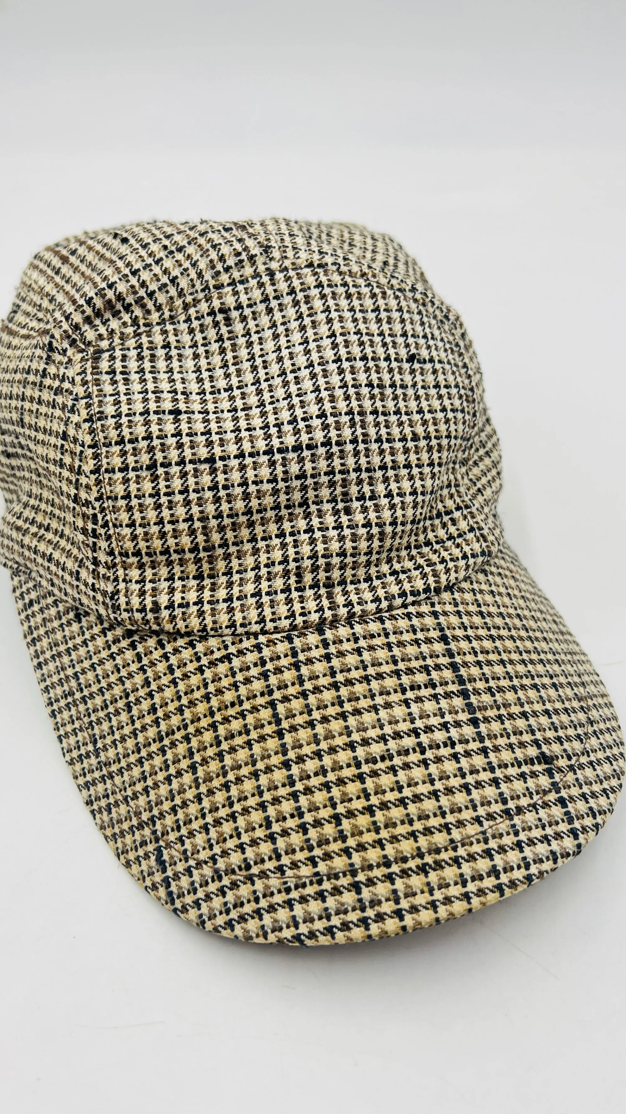 Uomo BORSALINO Collezione Uomo>Cappello fantasia check seta e lino