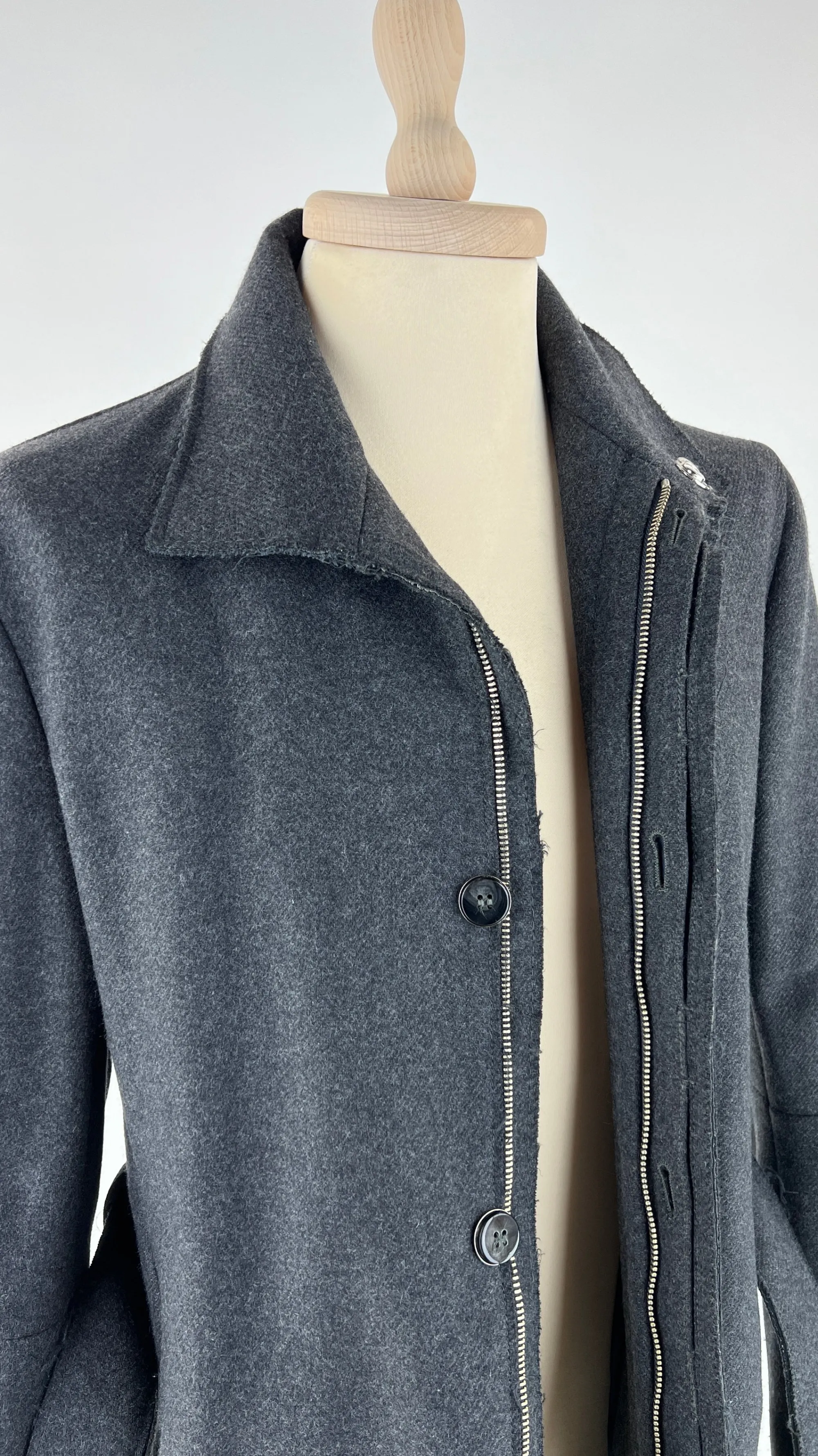 Uomo CoSTUME NATIONAL Cappotti E Giacche | Collezione Uomo>Cappotto con tagli a vivo