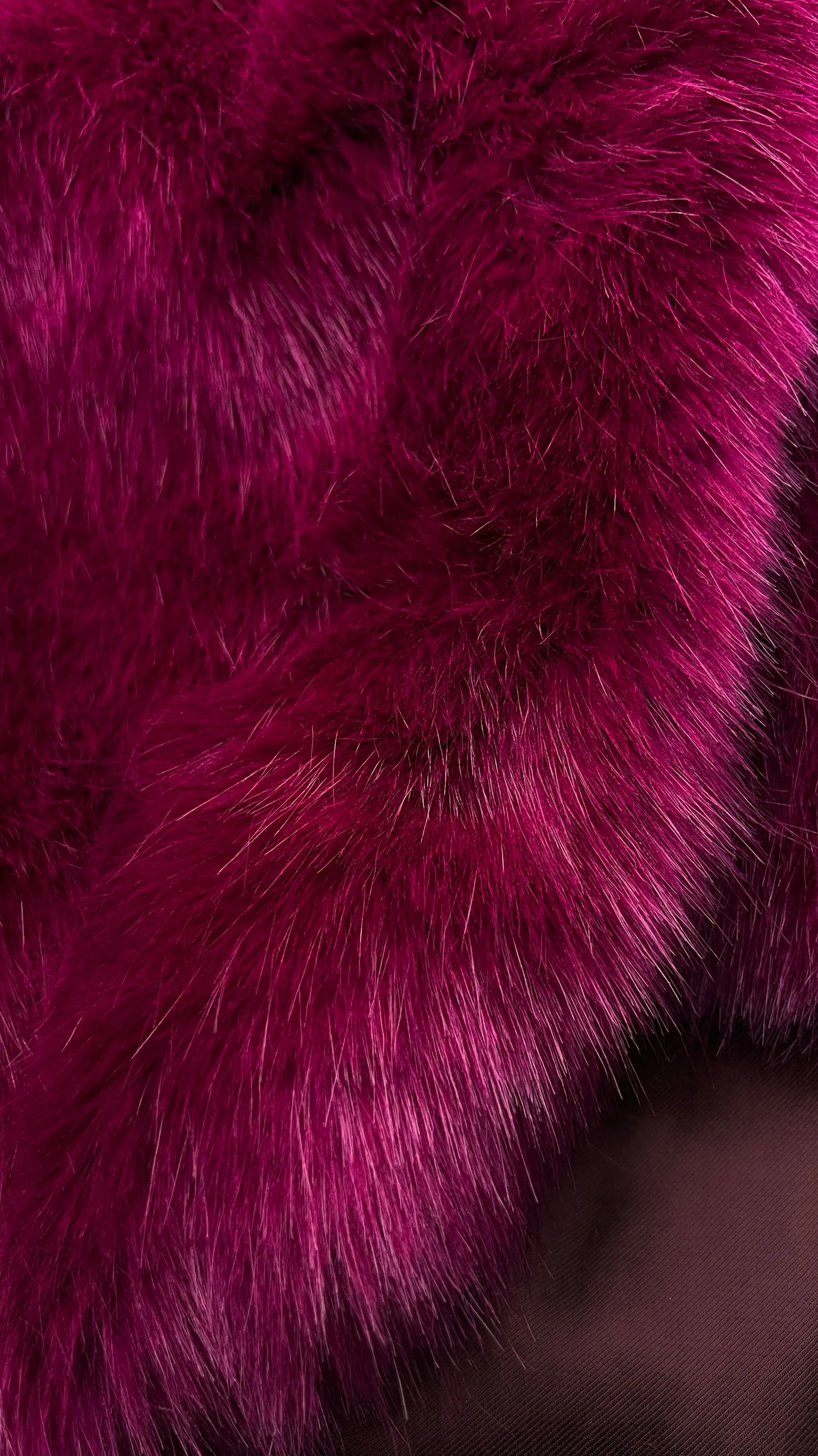 Donna Dries Van Noten Cappotti, Trench, Soprabiti | Rosso/rosa/viola>Cappotto faux fur fucsia