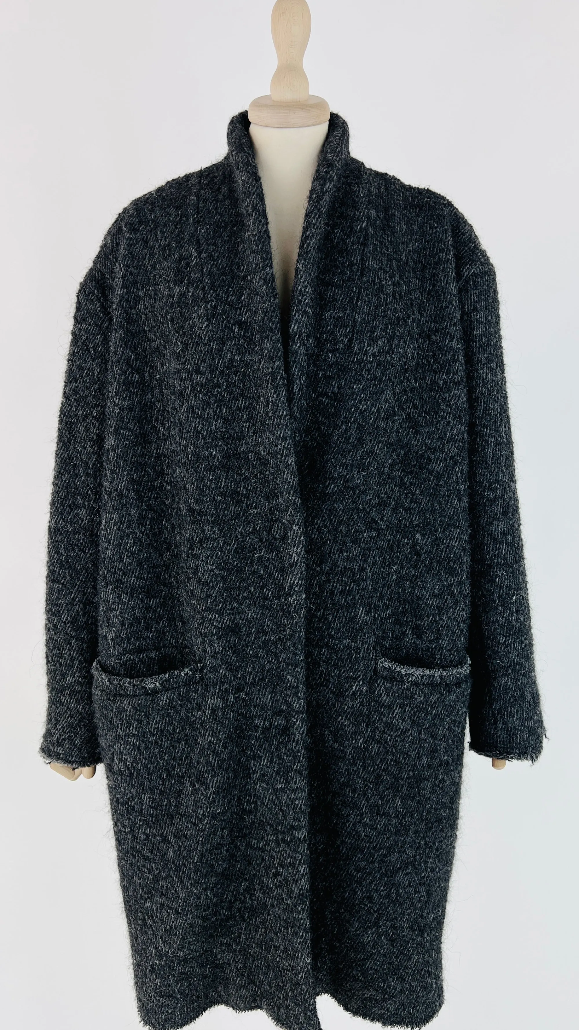 Donna IRO Cappotti, Trench, Soprabiti | Bianco/nero/grigio>Cappotto grigio melange