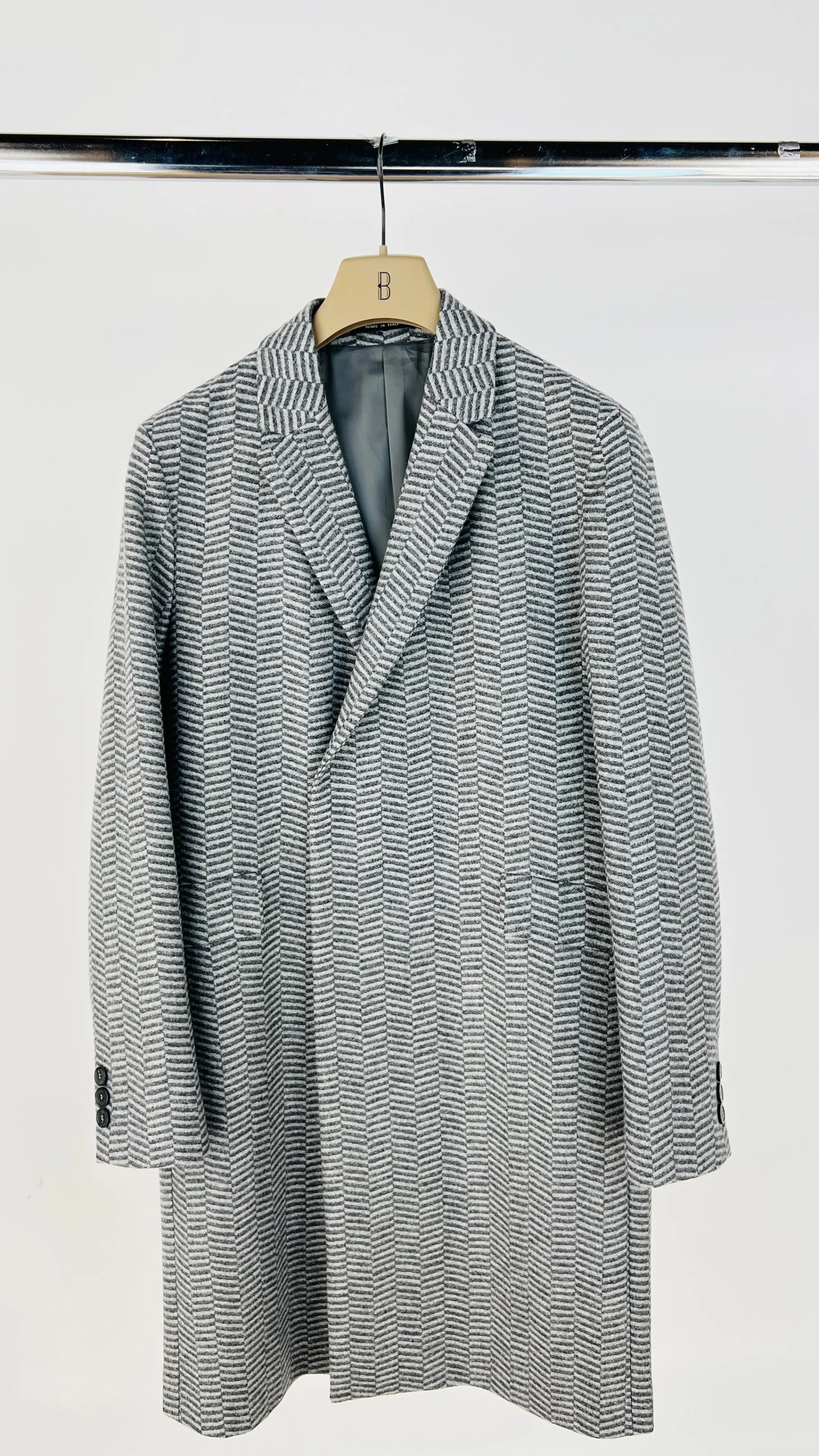 Uomo Emporio Armani Cappotti E Giacche | Collezione Uomo>Cappotto motivo mattoni