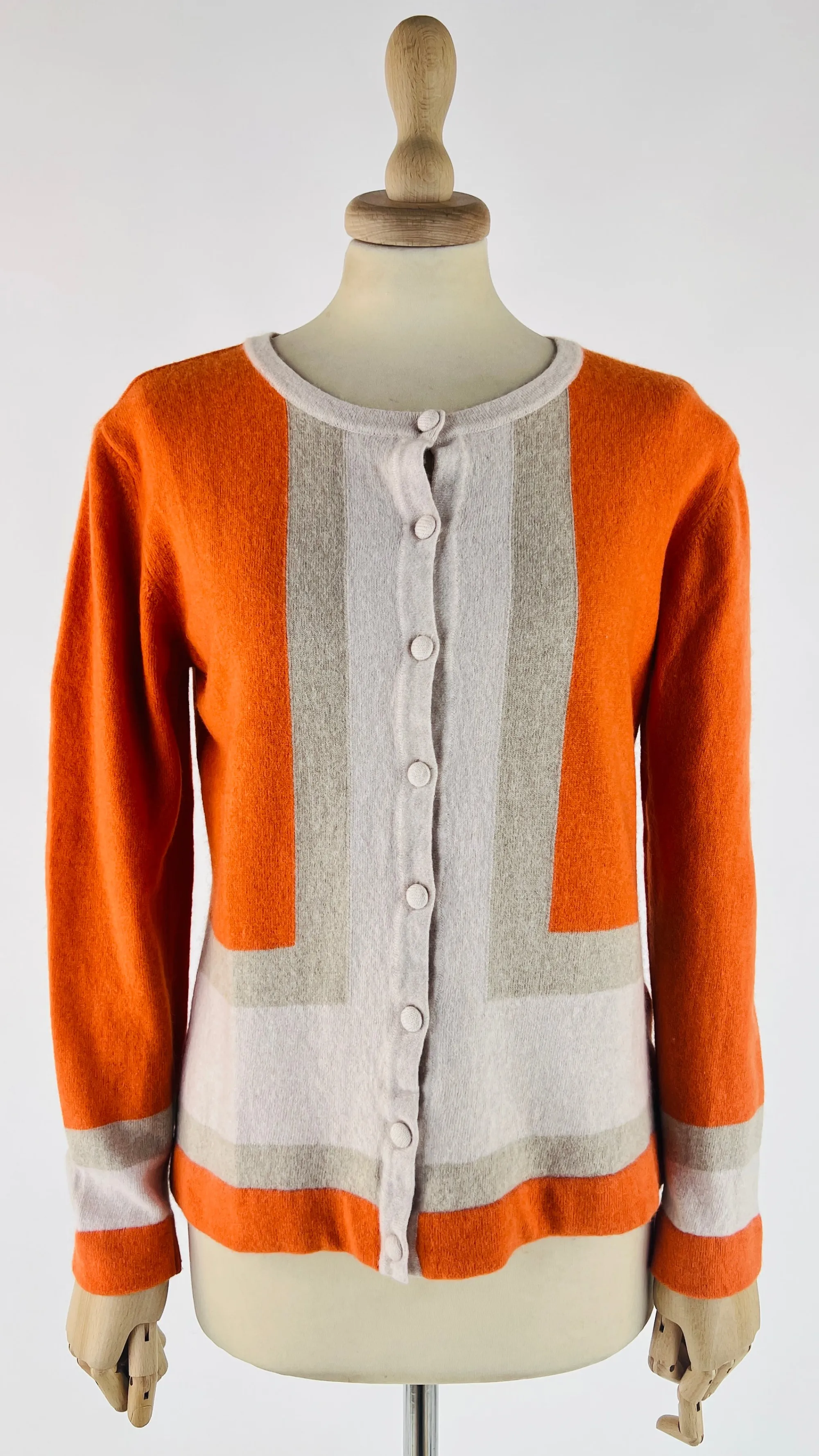 Donna Janine...oh! Felpe E Maglieria | Fantasie>Cardigan arancio color block