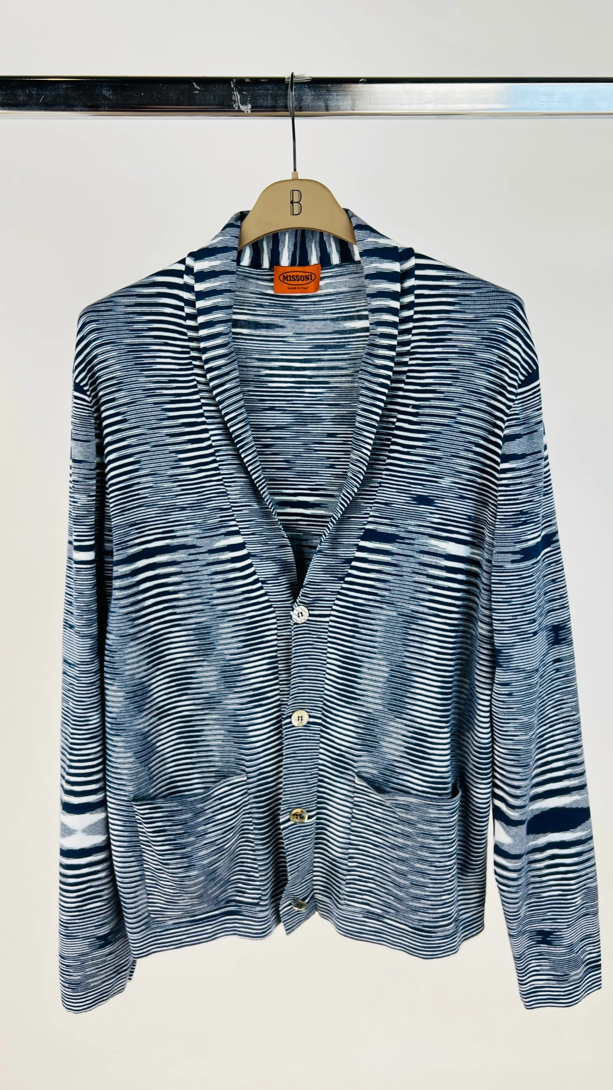 Uomo MISSONI Felpe E Maglieria | Collezione Uomo>Cardigan leggero fantasia fiammata