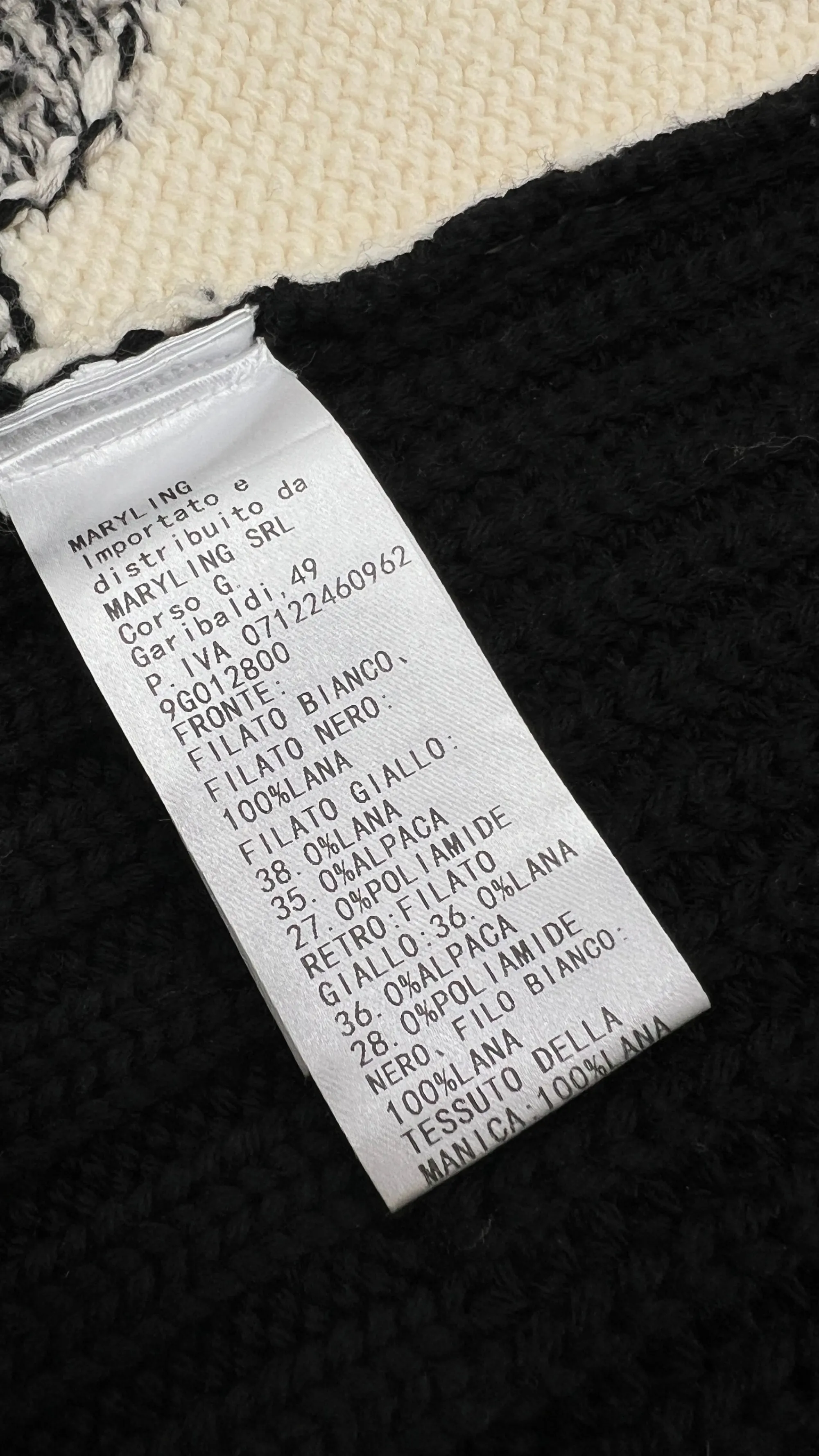 Donna MARYLing Felpe E Maglieria | Fantasie>Cardigan lungo color block con cartellino
