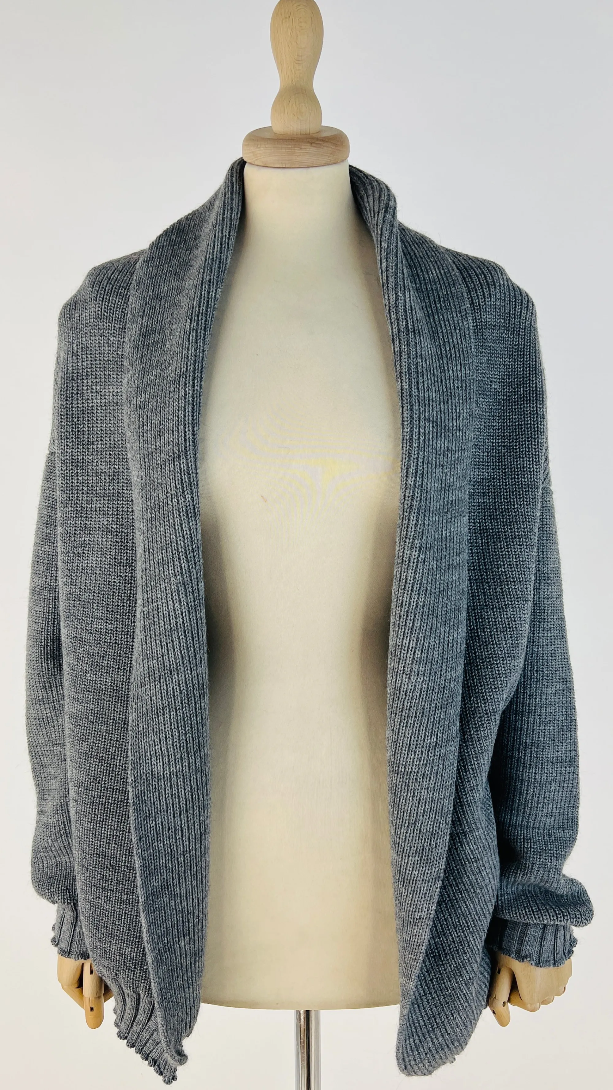 Donna SARTORIA VICO Felpe E Maglieria | Bianco/nero/grigio>Cardigan scollo scialle con cartellino