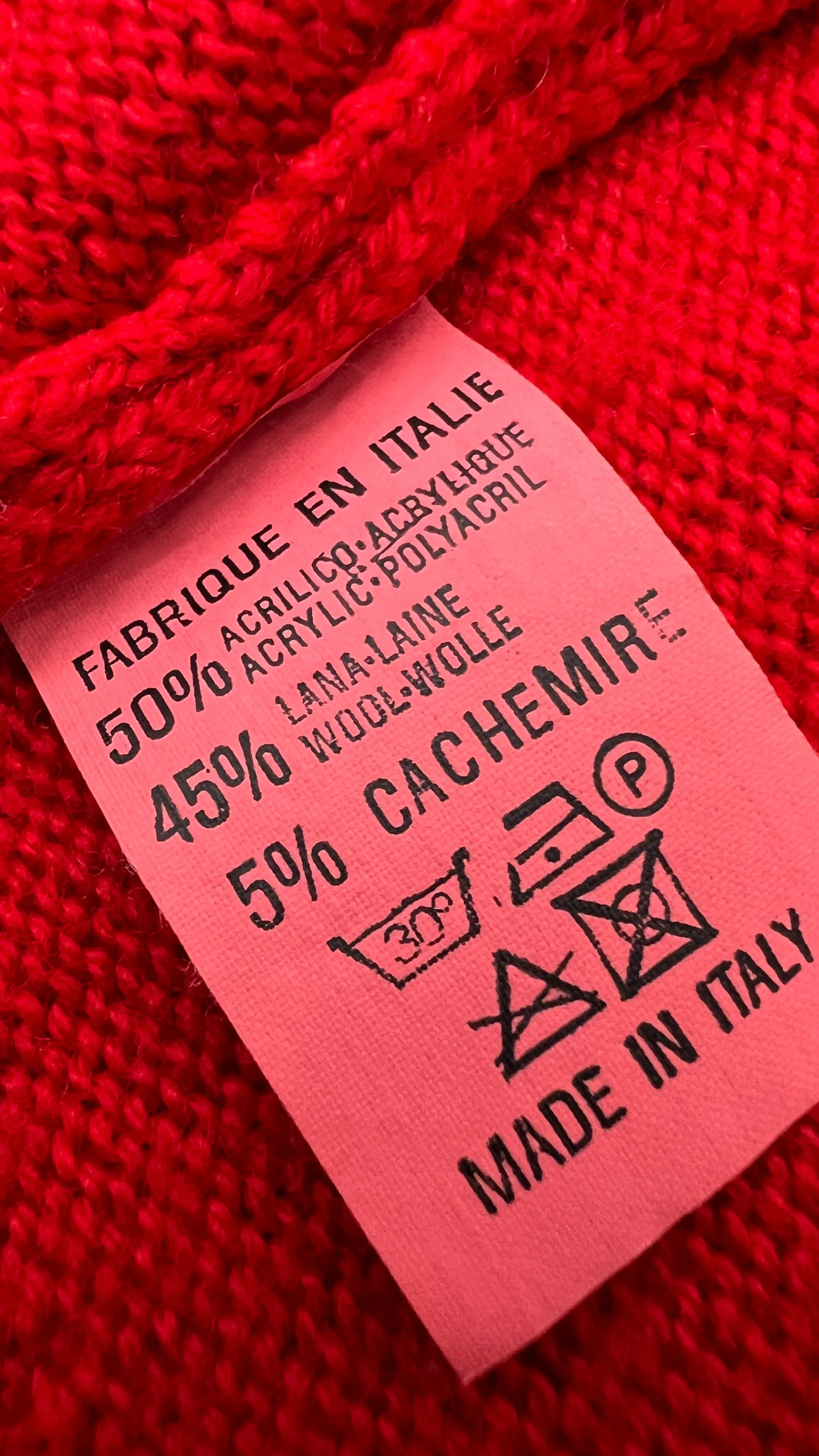 Donna Segreta by Emmanuel Schvili Felpe E Maglieria | Rosso/rosa/viola>Cardigan vintage con pizzo