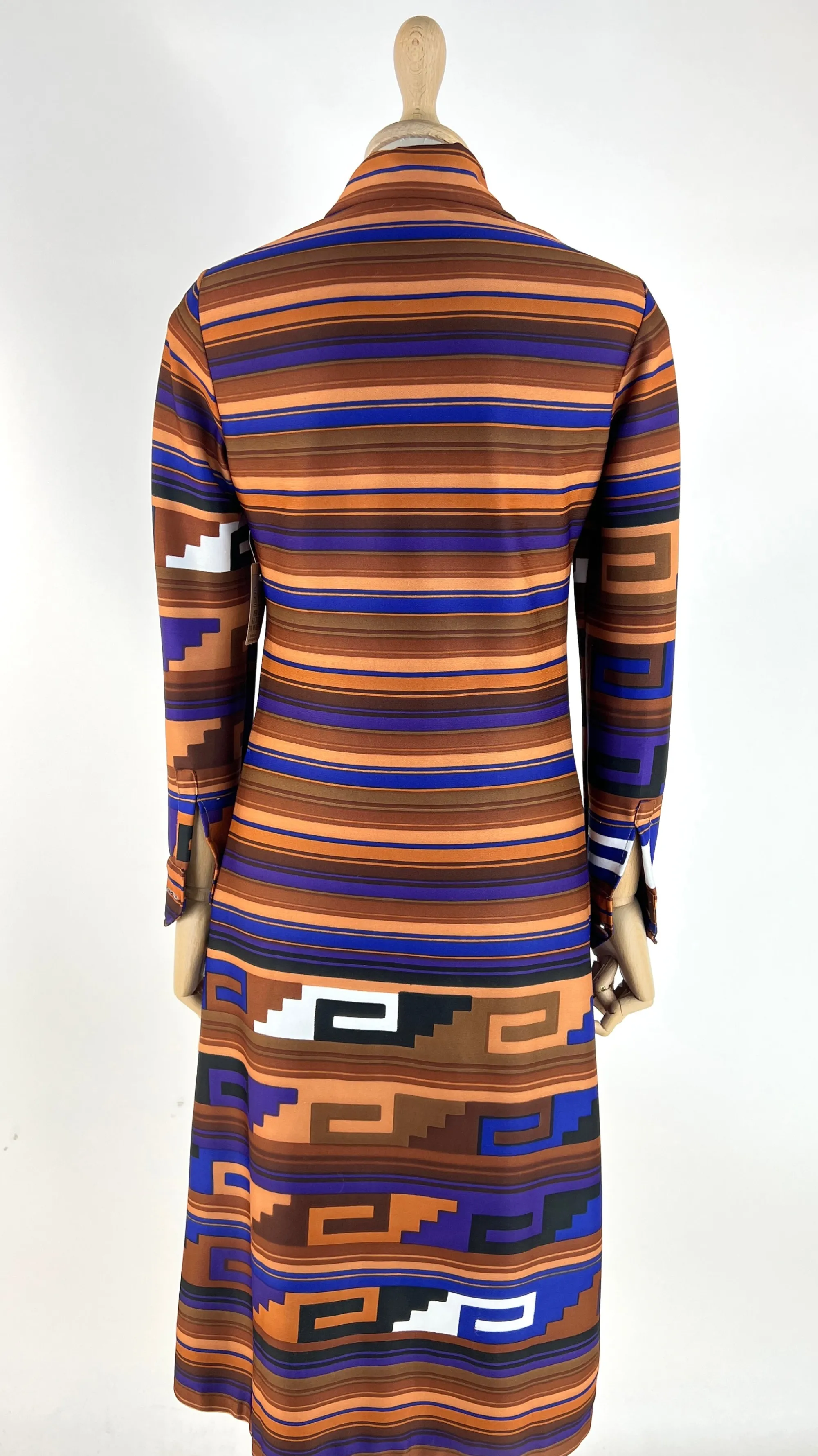 Donna Roberta di Camerino Abiti Midi | Fantasie>Chemisier vintage midi righe