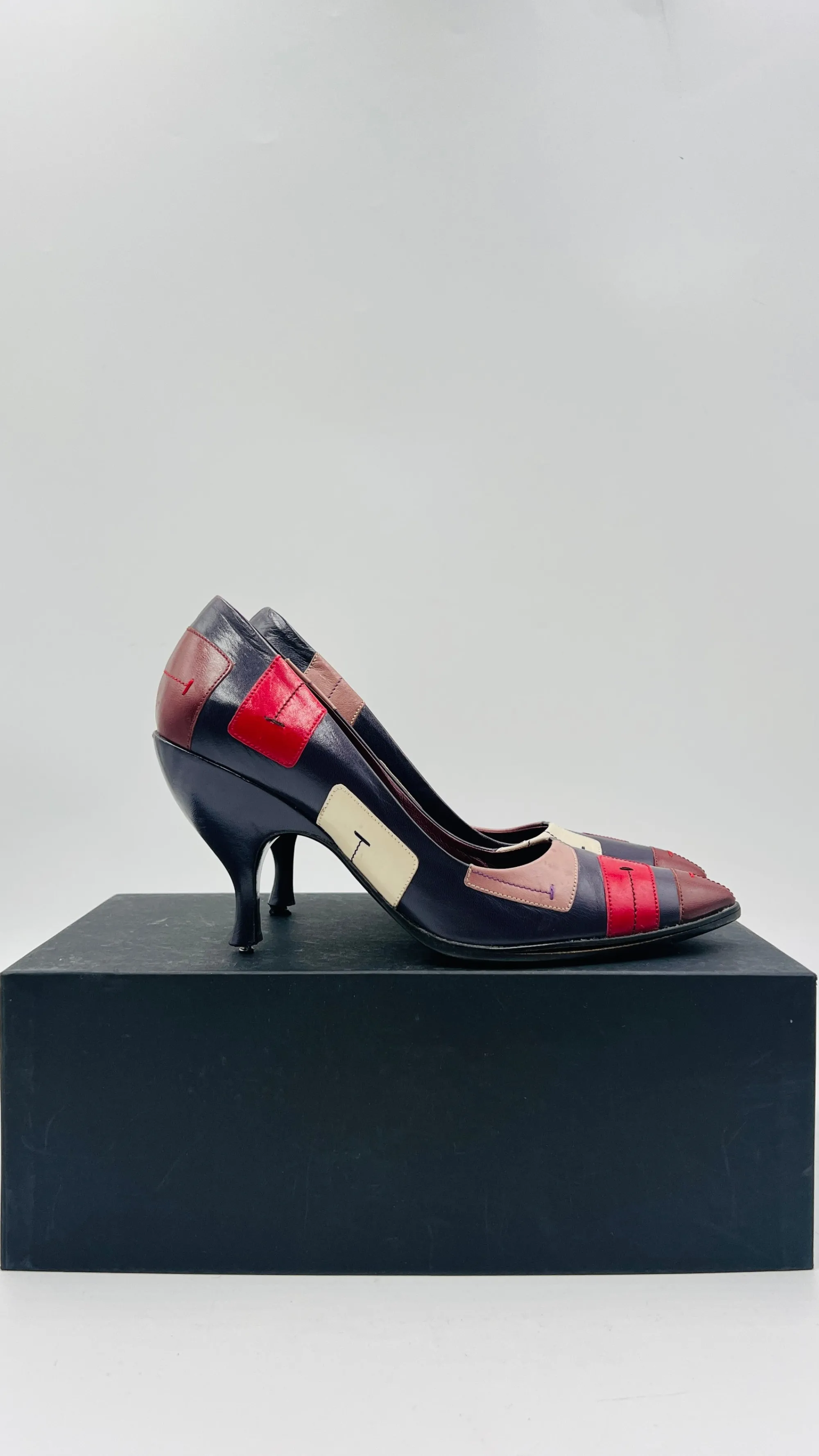 PRADA Scarpe>Décolleté basse patchwork