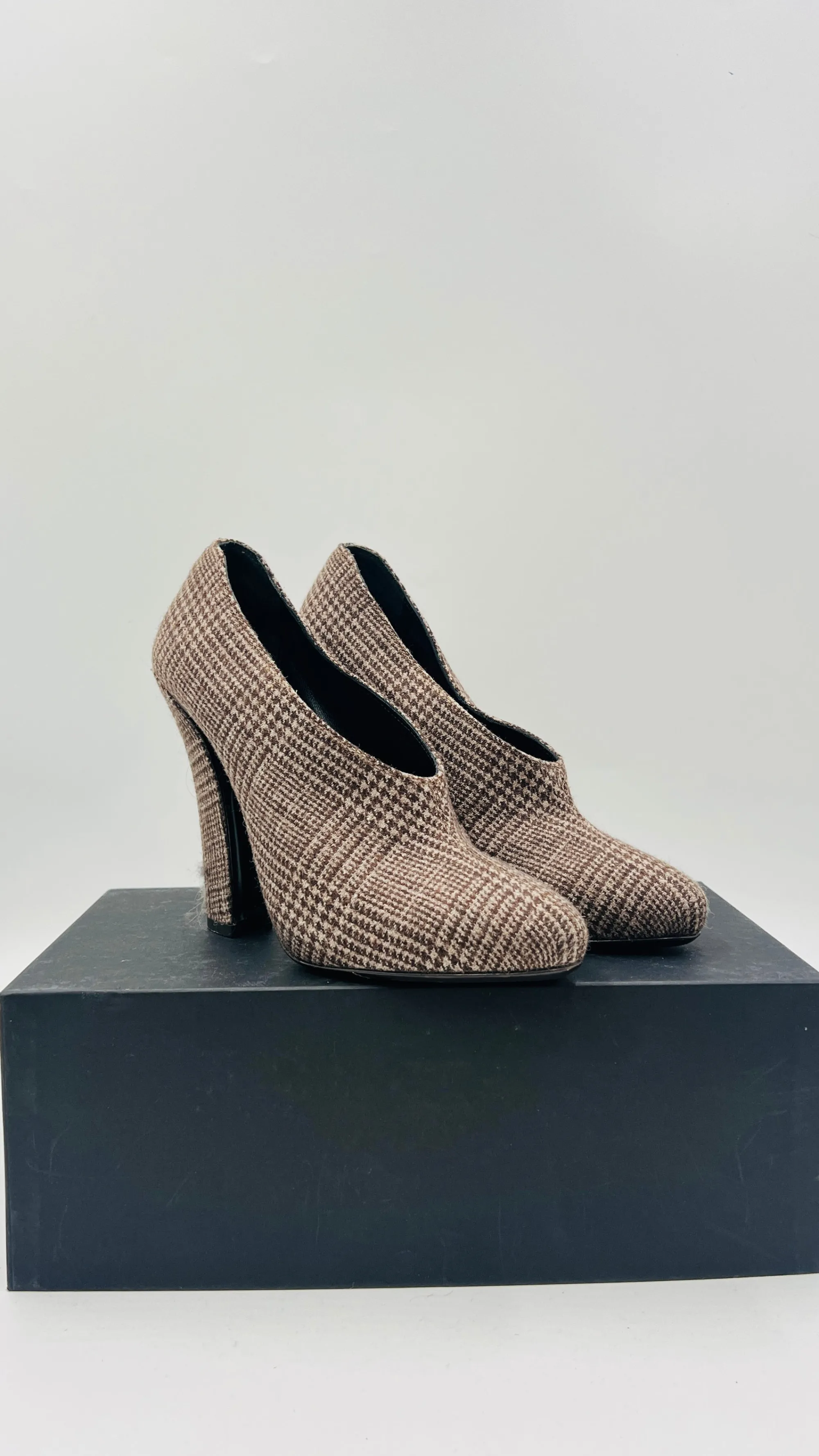 Emporio Armani Scarpe>Décolleté principe di Galles marrone