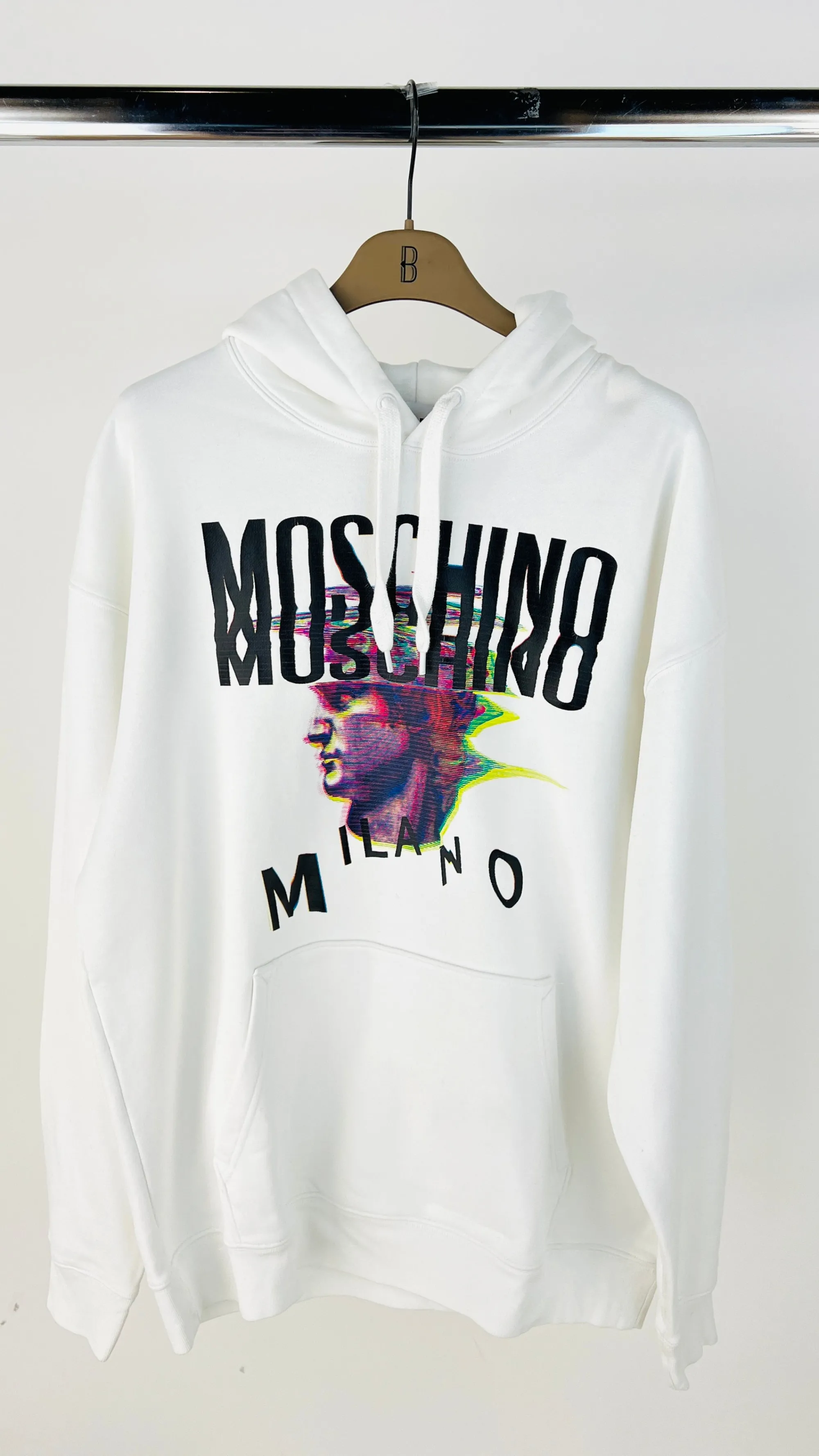 Uomo Moschino Felpe E Maglieria | Collezione Uomo>Felpa con stampa glitch