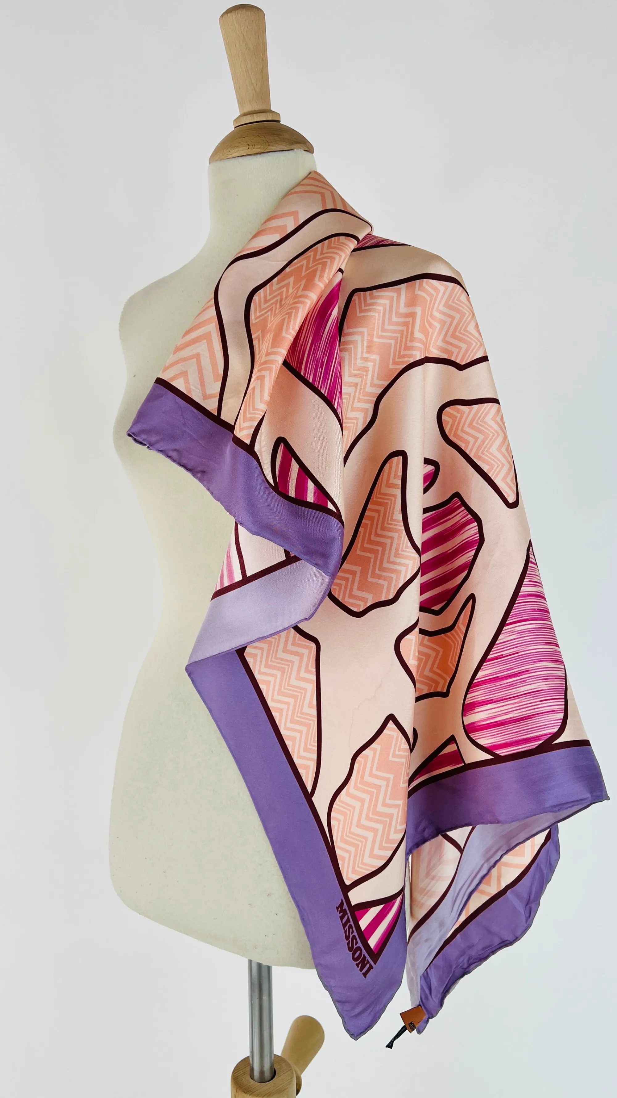 Donna MISSONI Sciarpe E Cappelli | Fantasie>Foulard mix fantasie in seta