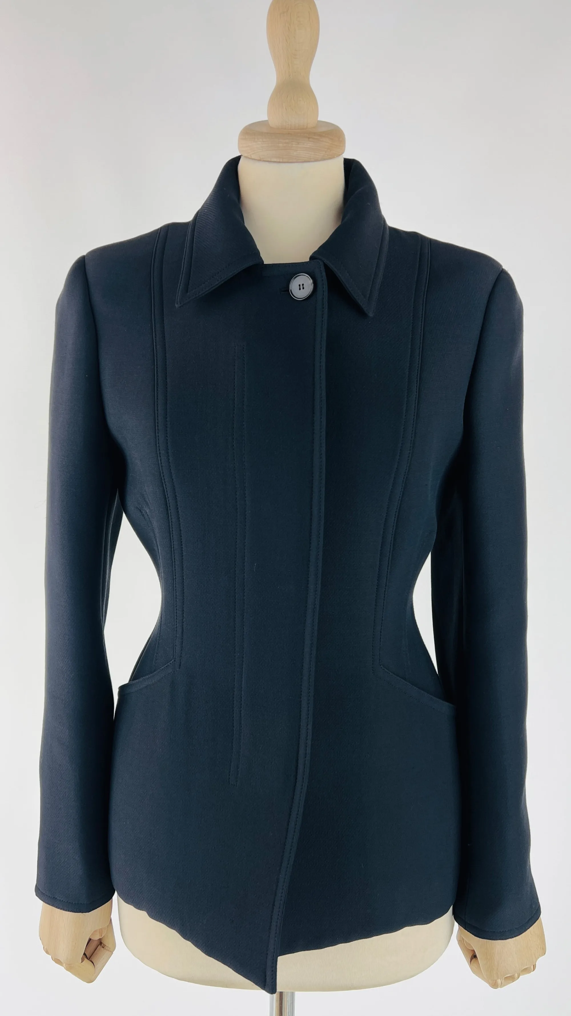 Donna CHRISTIAN DIOR Blazer | Bianco/nero/grigio>Giacca Bar nera con zip