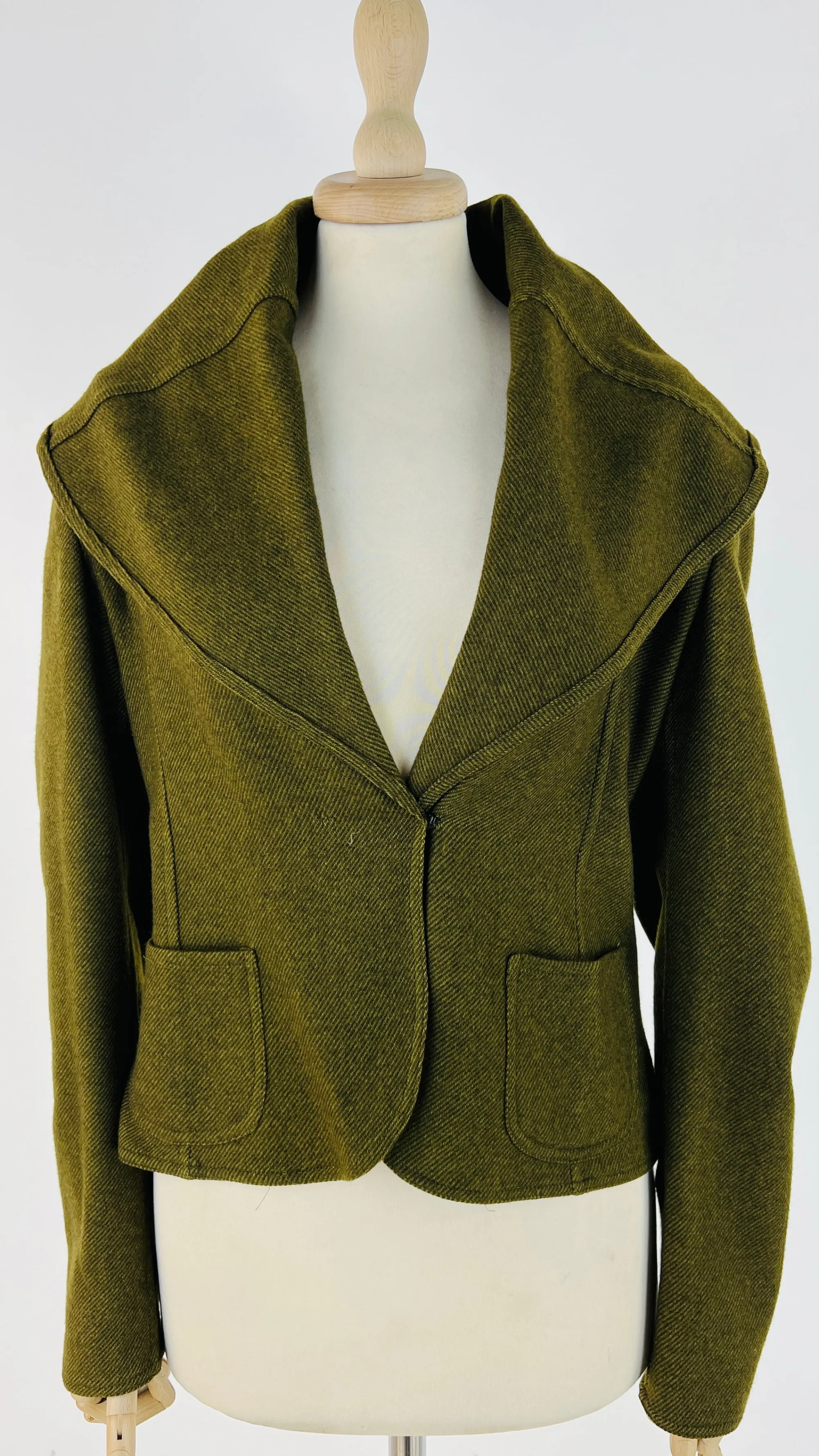 Donna Luciana Zuffi Blazer | Blu/azzurro/verde>Giacca sfoderata twill di cashmere