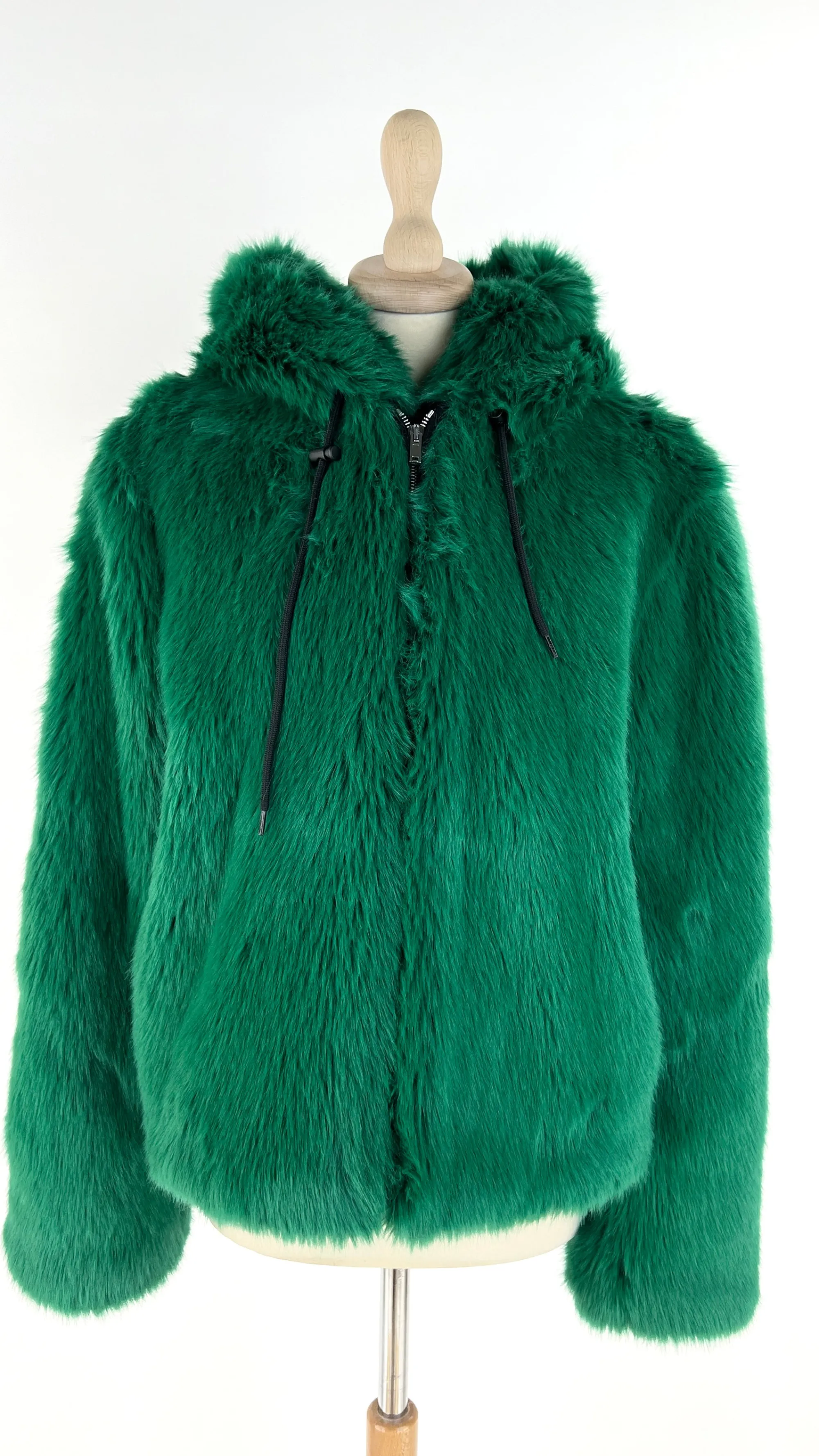 Donna MSGM Cappotti, Trench, Soprabiti | Giacche&piumini>Giubbotto con cappuccio faux fur