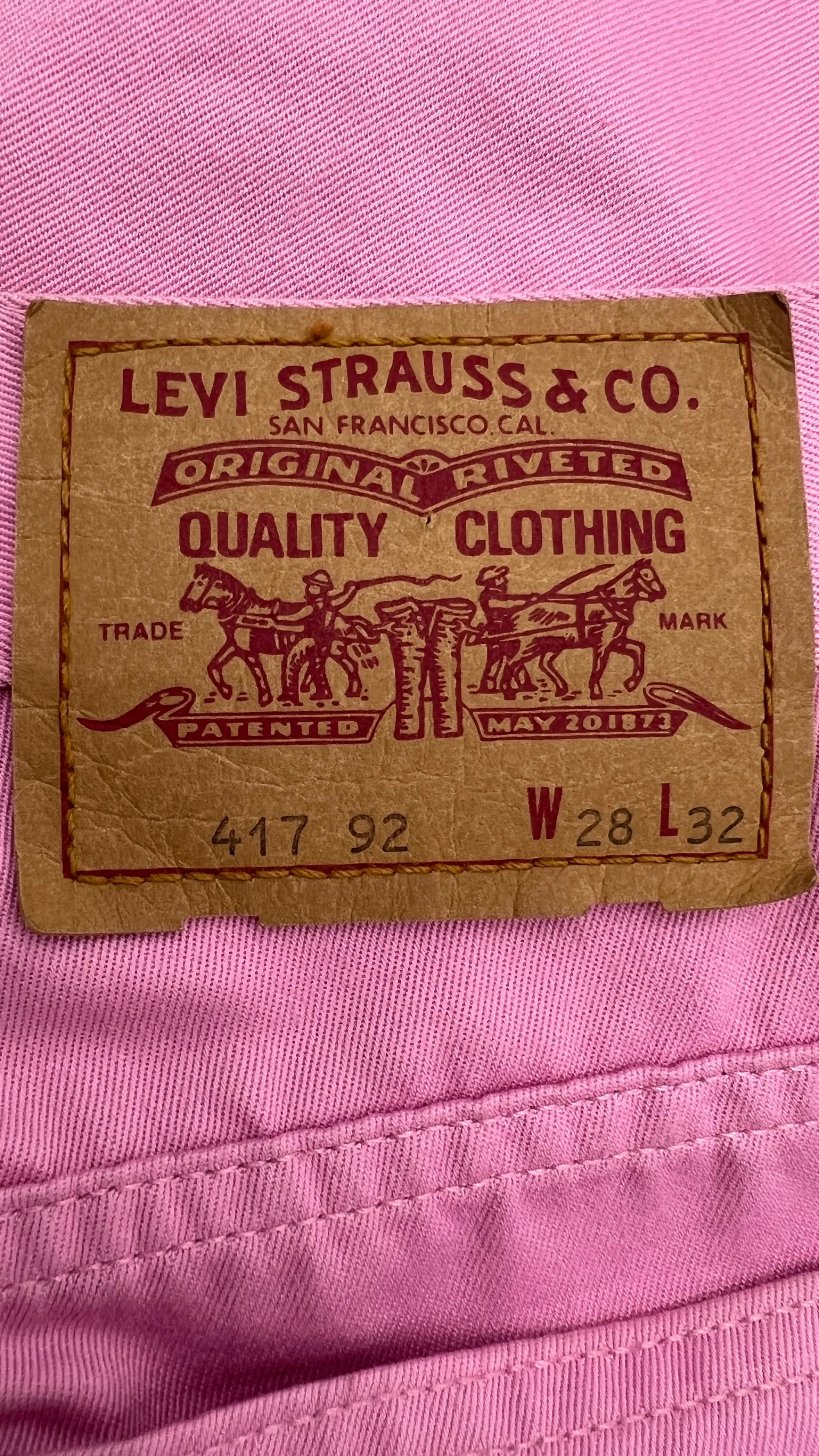 Donna LEVIS Pantaloni E Shorts | Rosso/rosa/viola>Jeans vintage a gamba dritta
