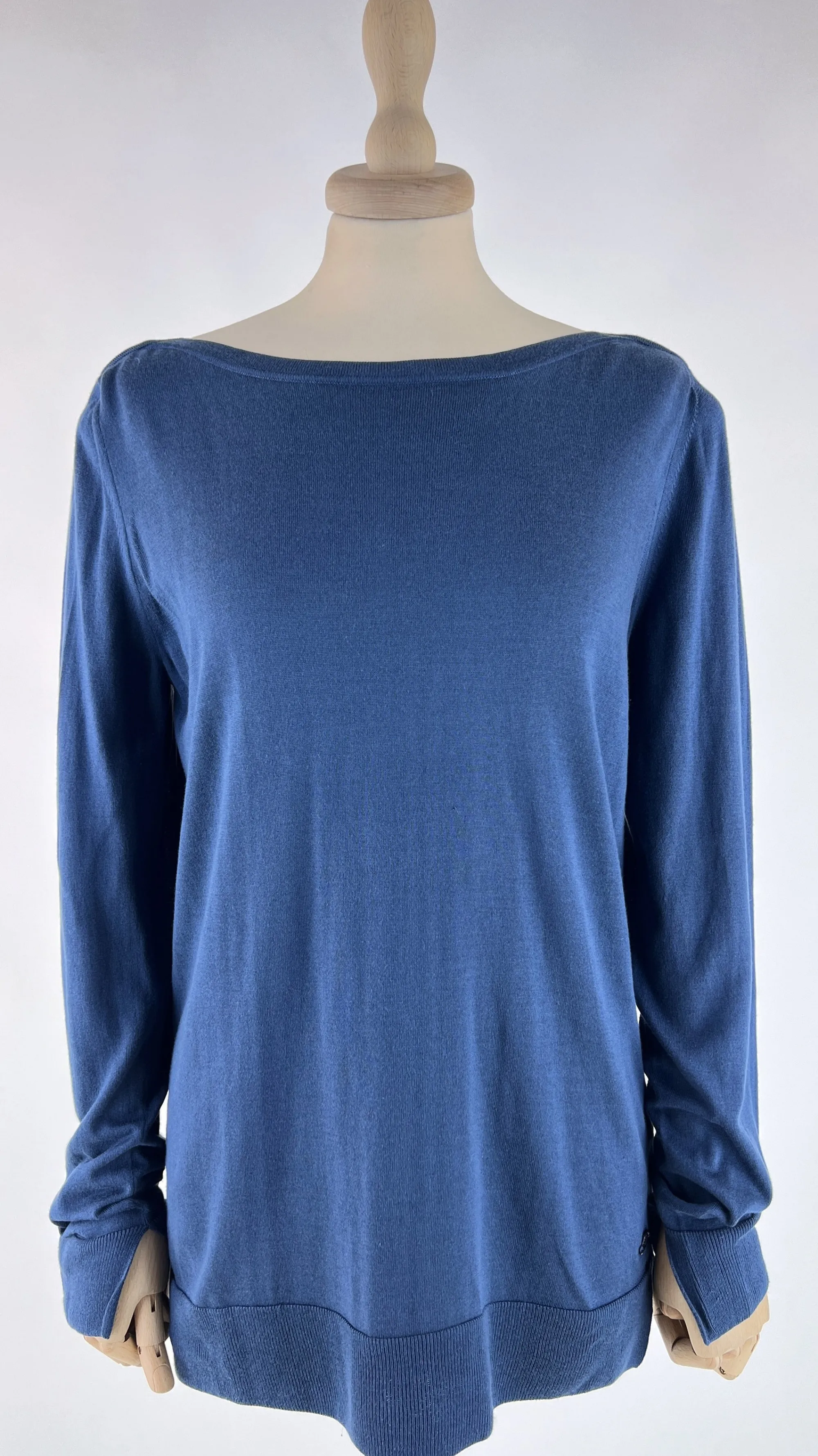 Donna Loro Piana Felpe E Maglieria | Blu/azzurro/verde>Longsleeve leggero a barca