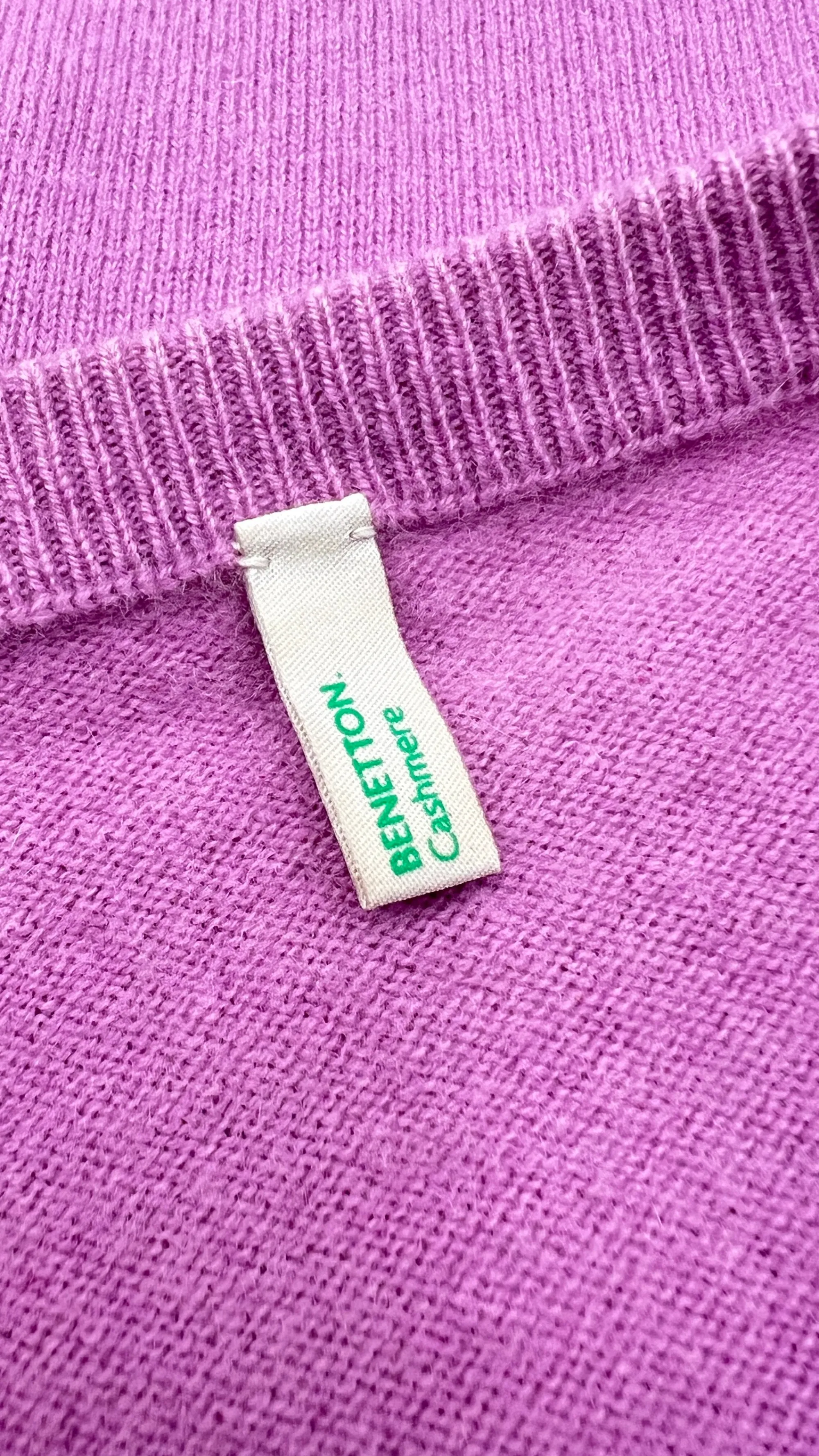 Donna BENETTON Felpe E Maglieria | Rosso/rosa/viola>Maglia a V in cashmere