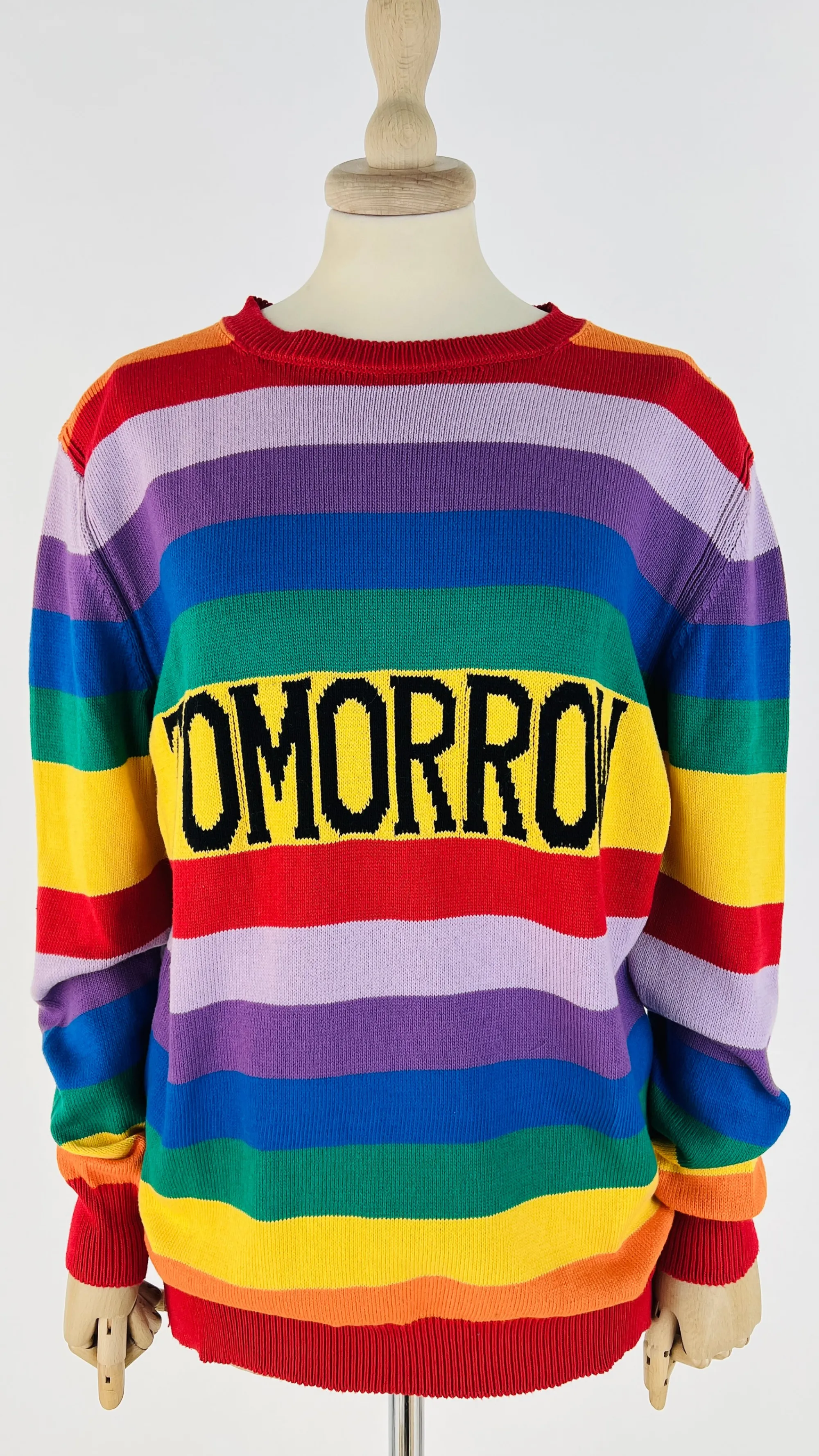 Donna ALBERTA FERRETTI Felpe E Maglieria | Fantasie>Maglia arcobaleno "Tomorrow"