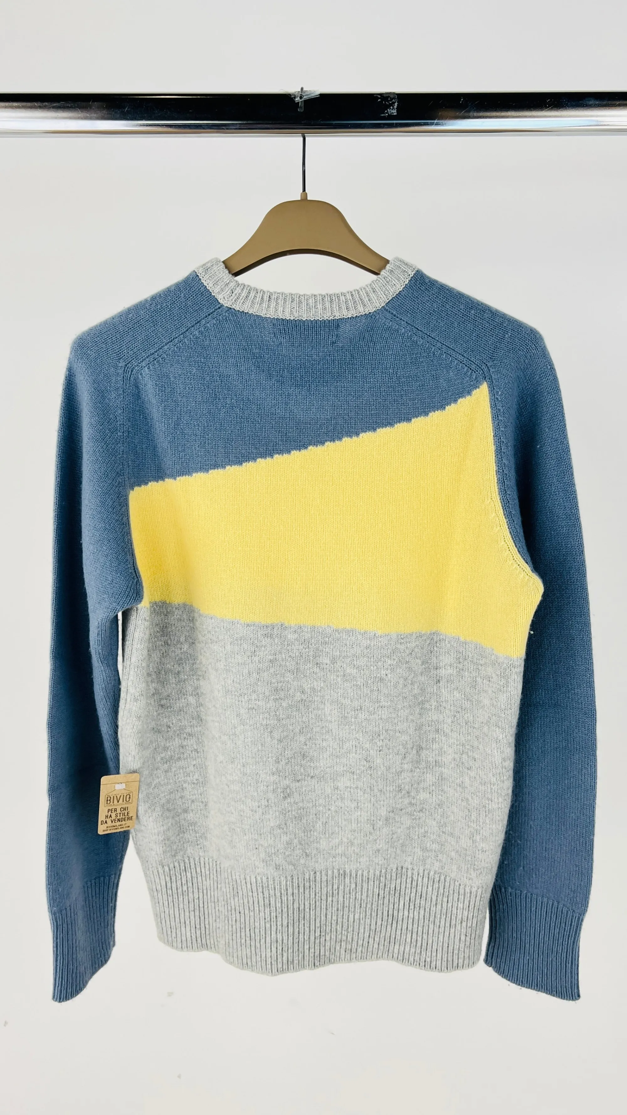 Uomo MICHAEL BASTIAN Felpe E Maglieria | Collezione Uomo>Maglia color block in cashmere