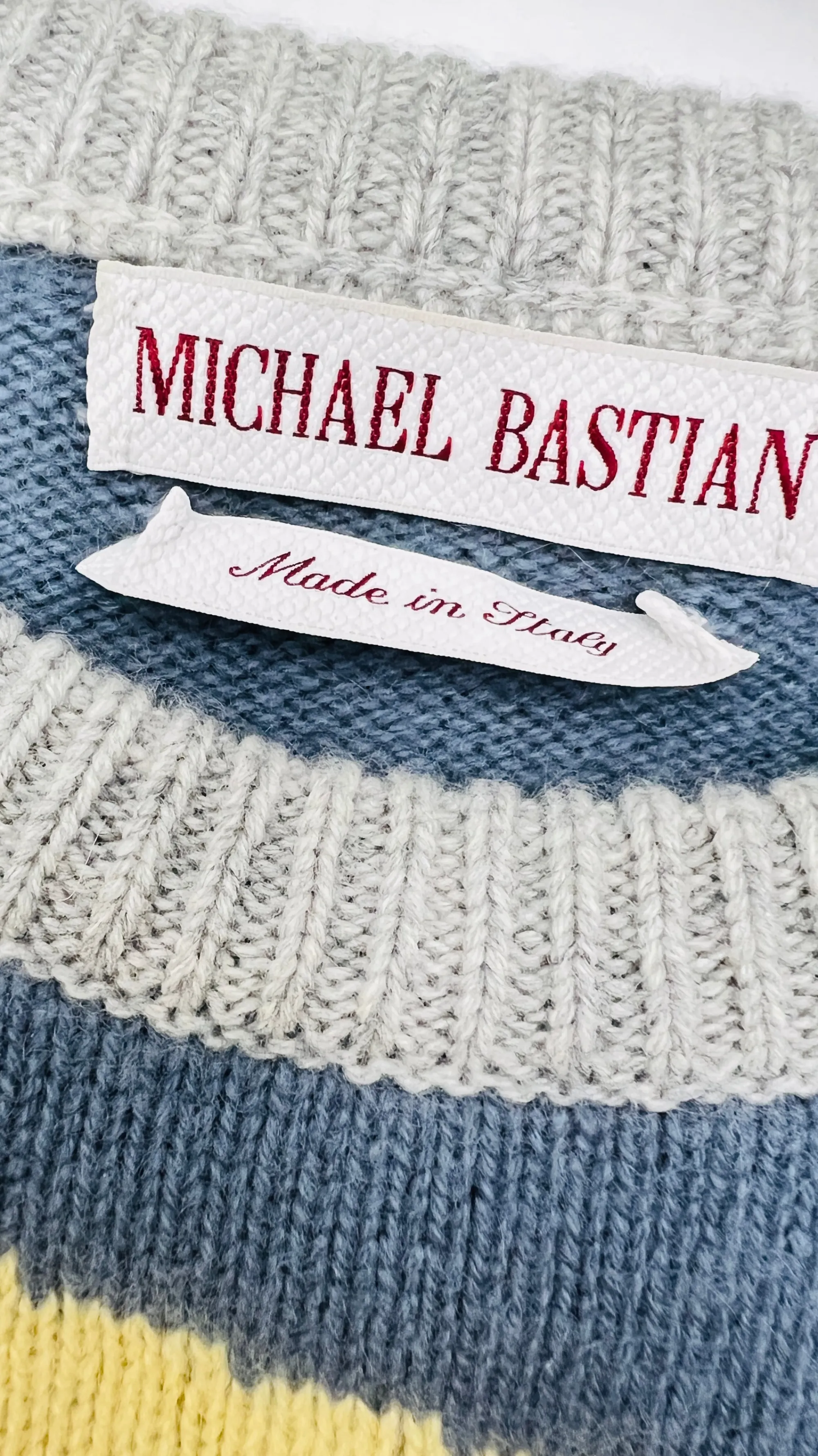 Uomo MICHAEL BASTIAN Felpe E Maglieria | Collezione Uomo>Maglia color block in cashmere