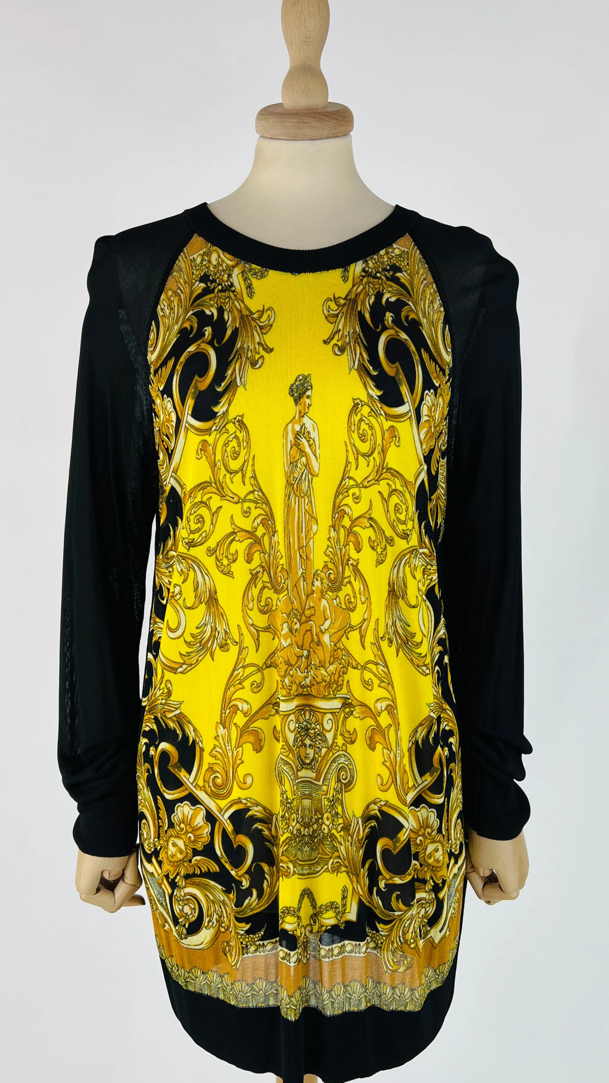 Donna Versace Felpe E Maglieria | Fantasie>Maglia leggera con fantasia Barocca