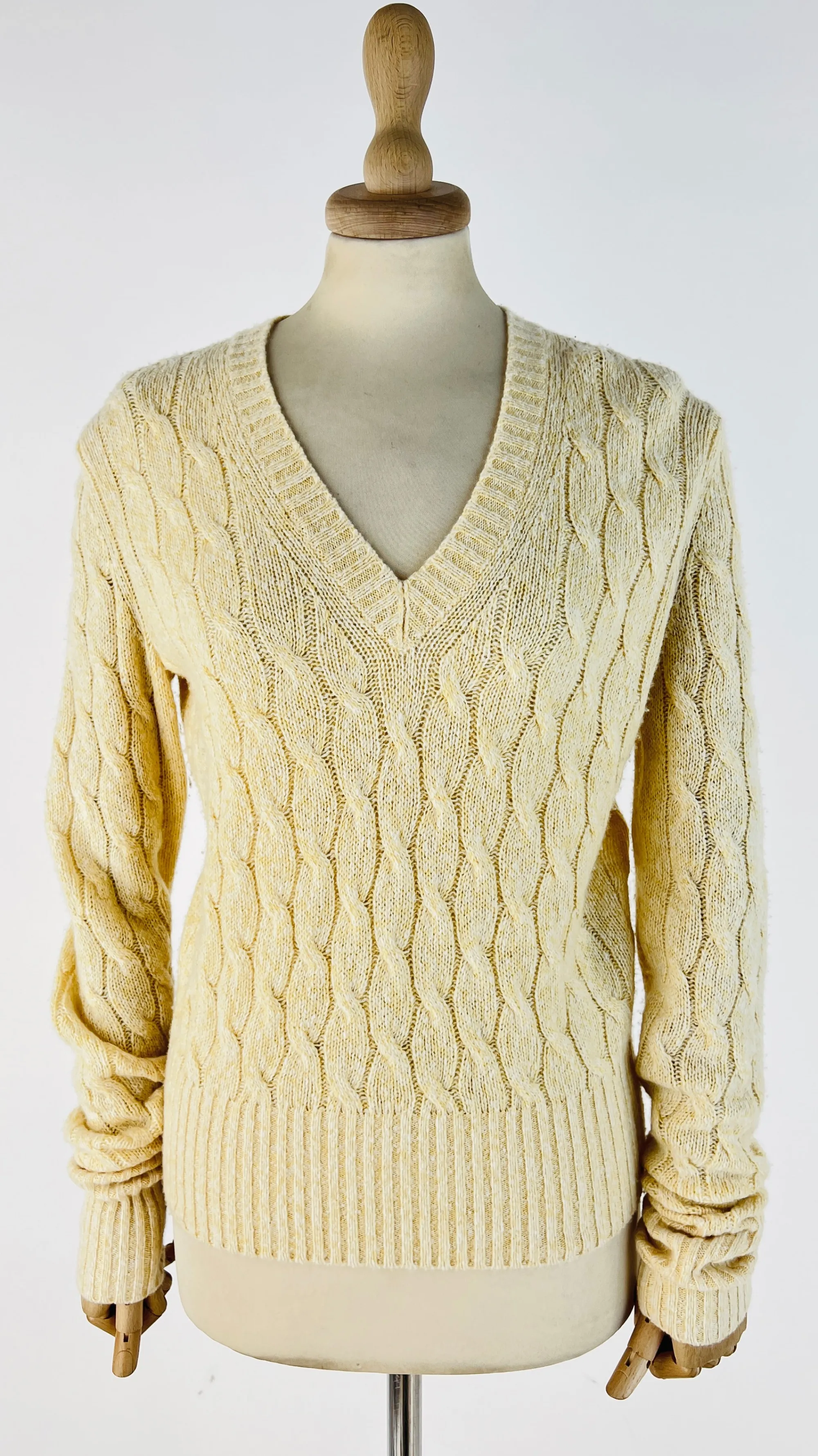 Donna Loro Piana Felpe E Maglieria | Giallo/arancione/marrone/oro>Maglia V a trecce