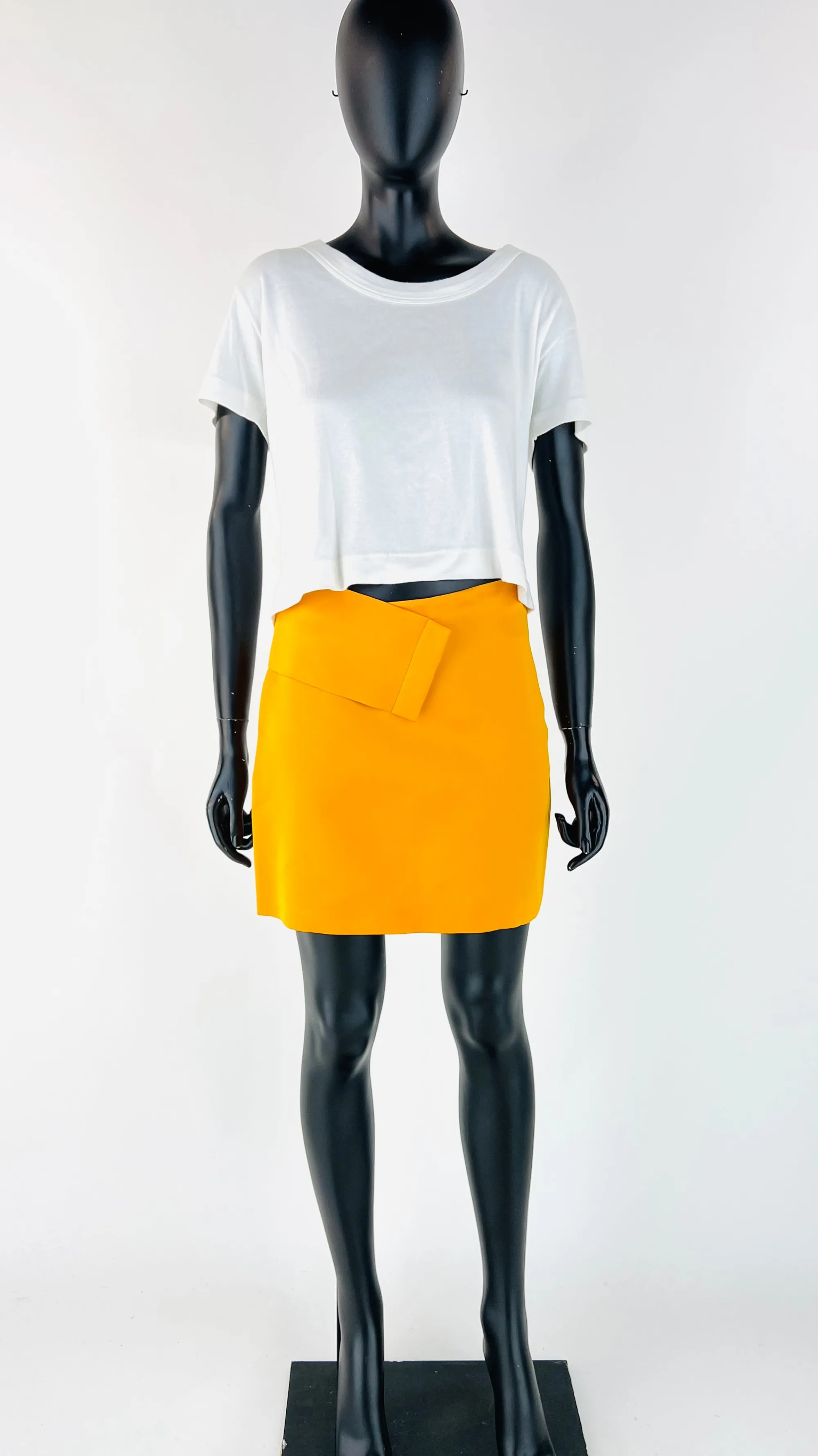 Donna Jil Sander Giallo/arancione/marrone/oro>Mini gonna in raso