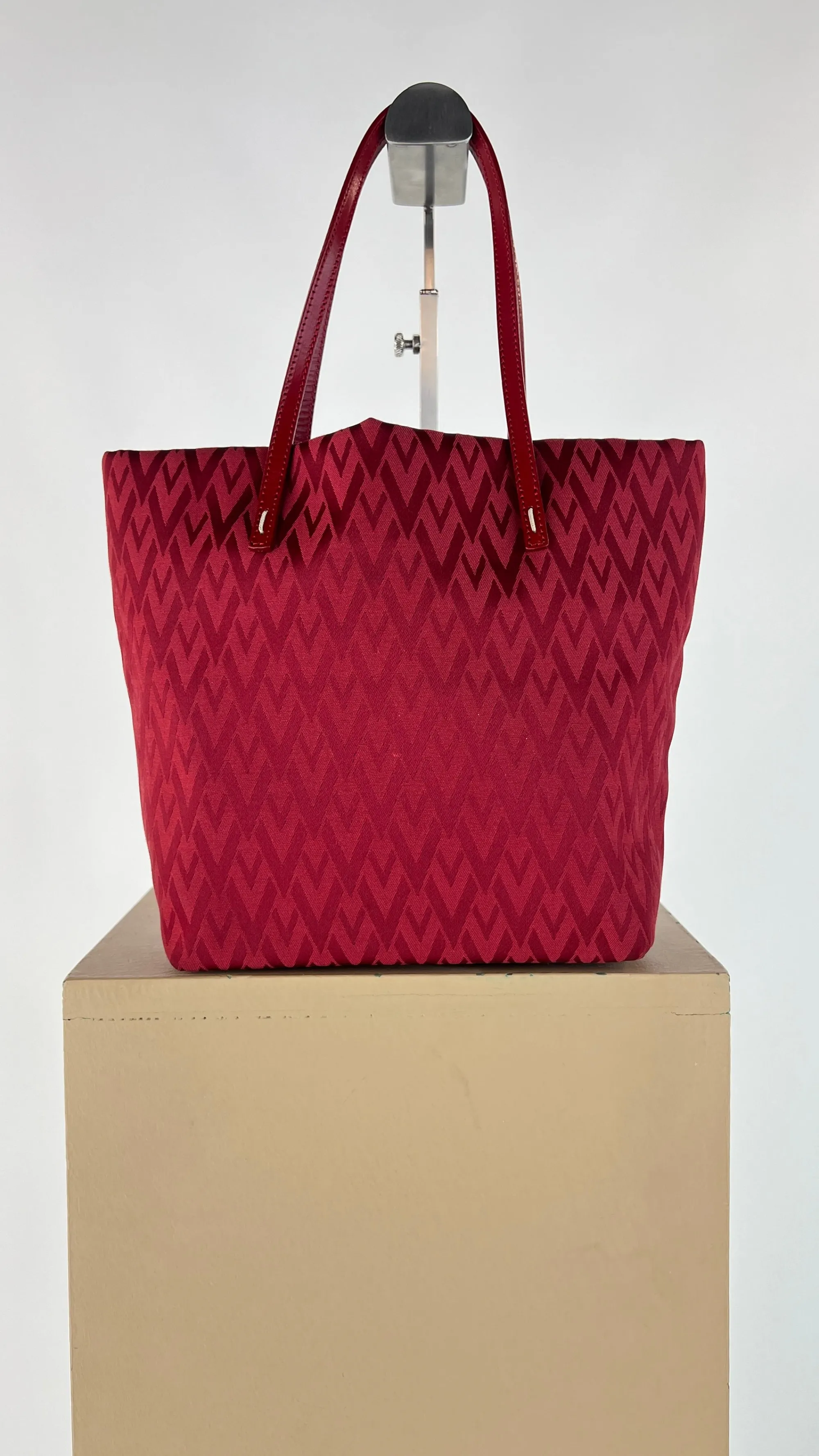 Donna Valentino Garavani Borse | Rosso/rosa/viola>Mini tote jacquard V-Fabric