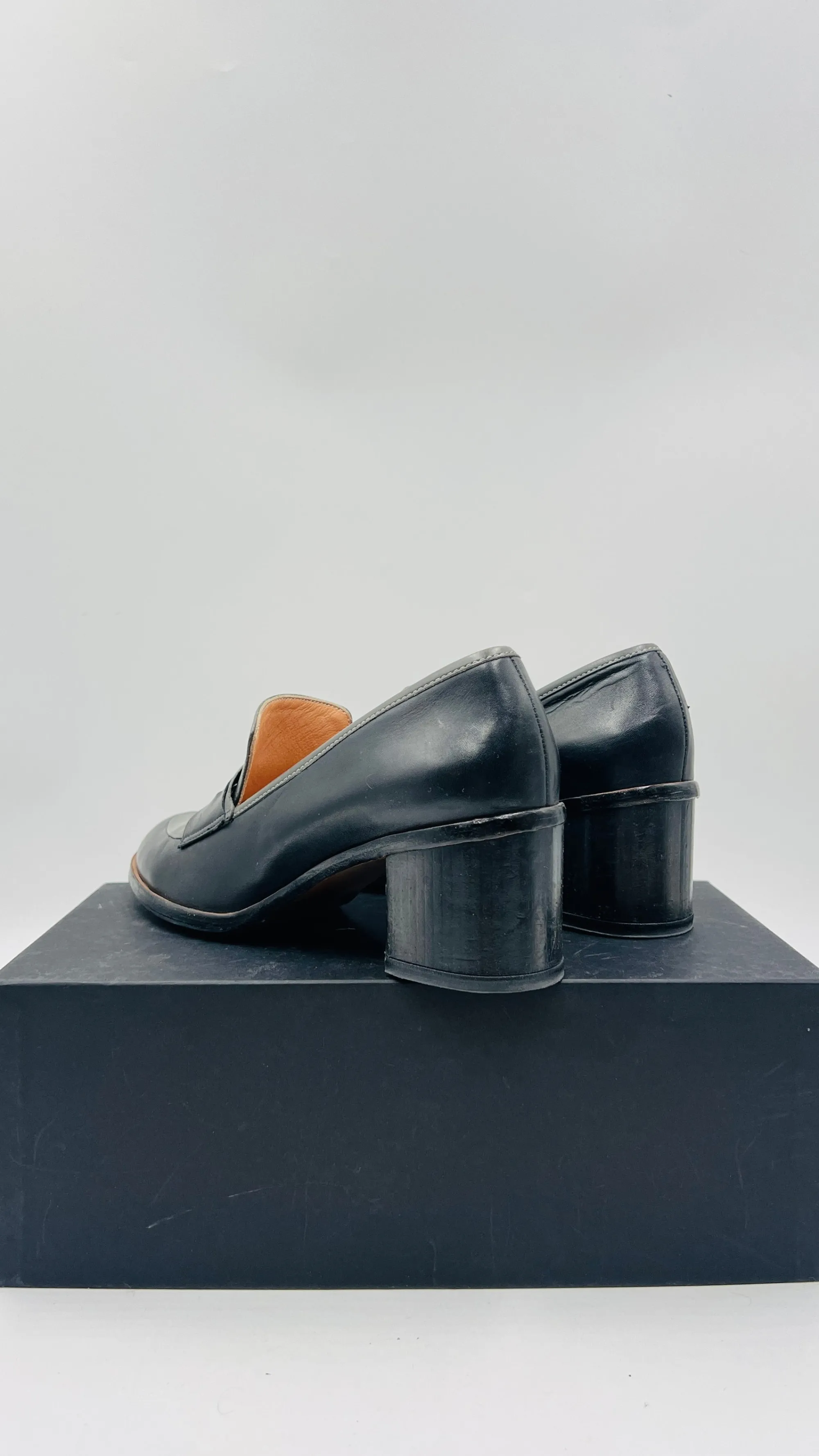 Robert Clergerie Scarpe>Mocassini color block con tacco