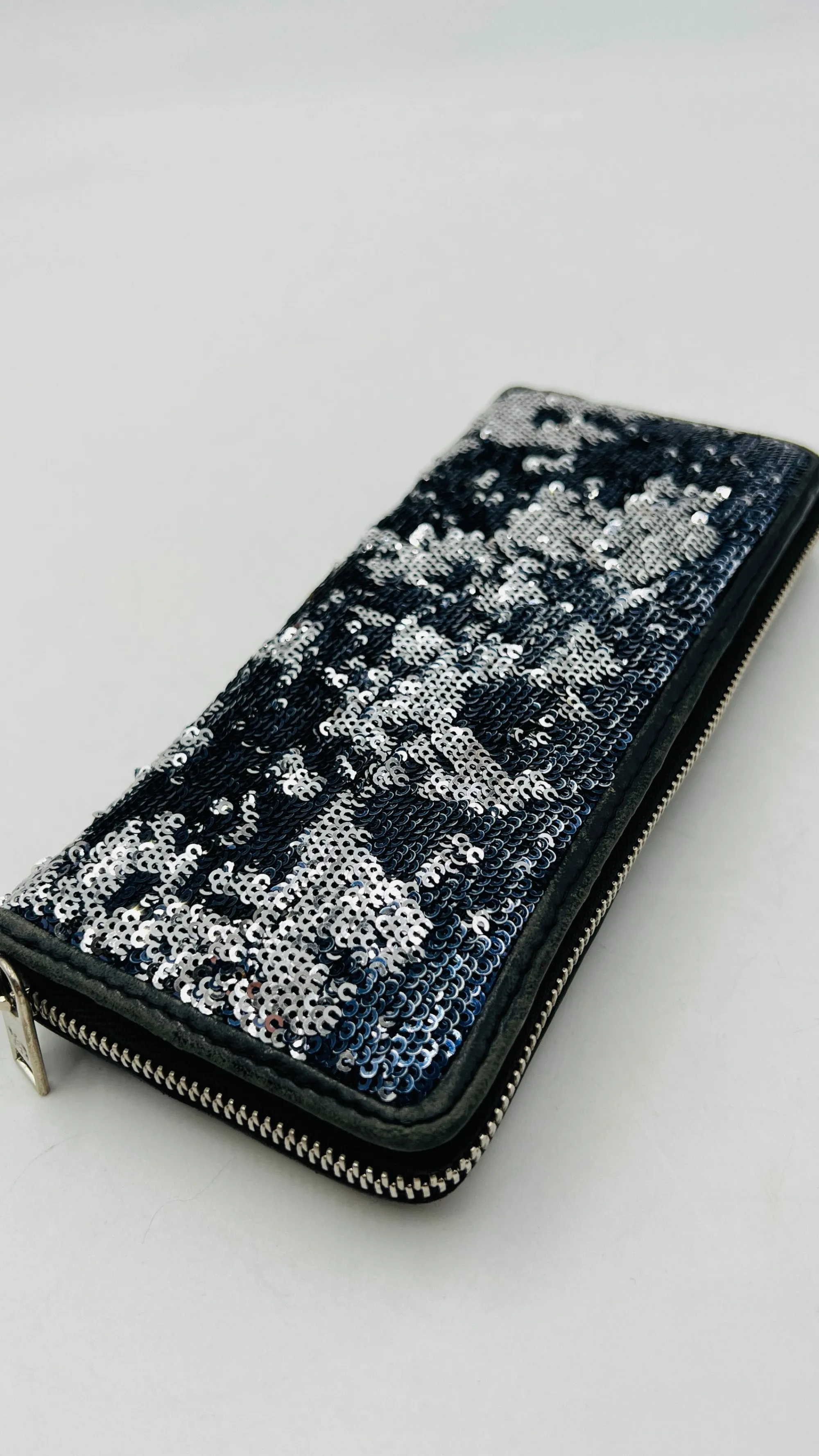 Donna Y-3 Borse | Bianco/nero/grigio>Portaglio con paillettes