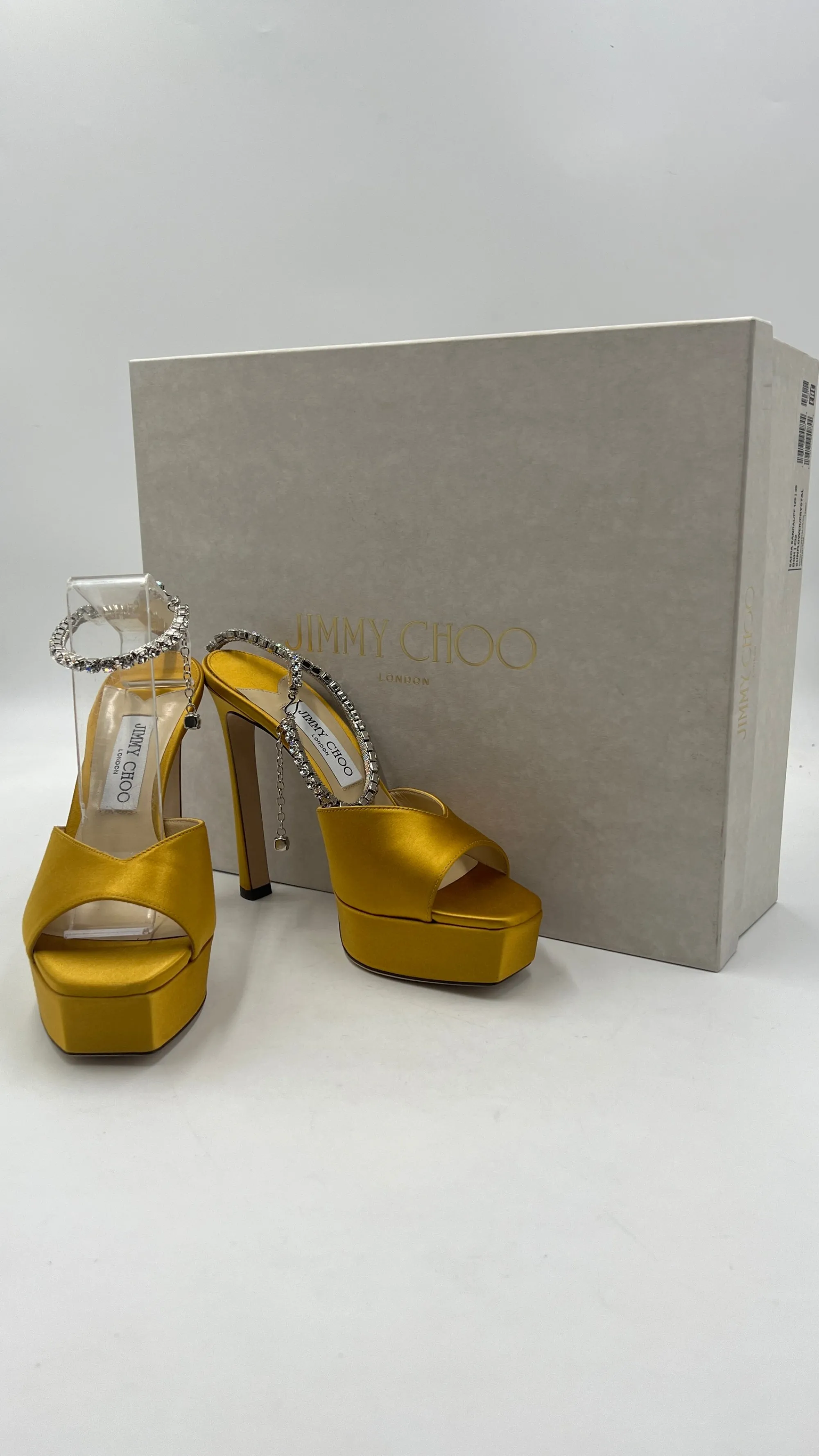 Donna Jimmy Choo Scarpe | Giallo/arancione/marrone/oro>Sandali platform "Saeda 125"