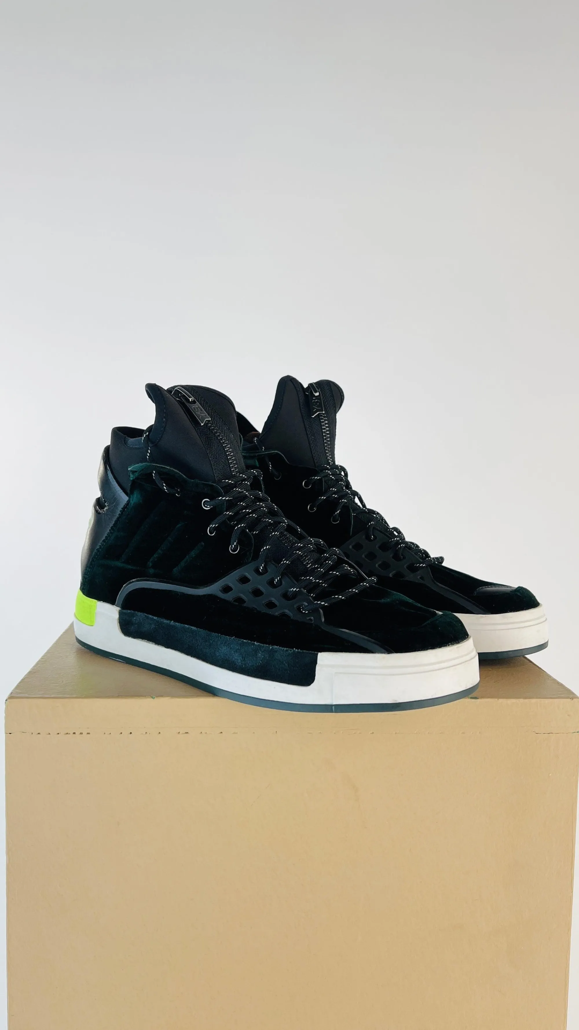 Adidas Y-3 Scarpe>Sneakers high top in velluto