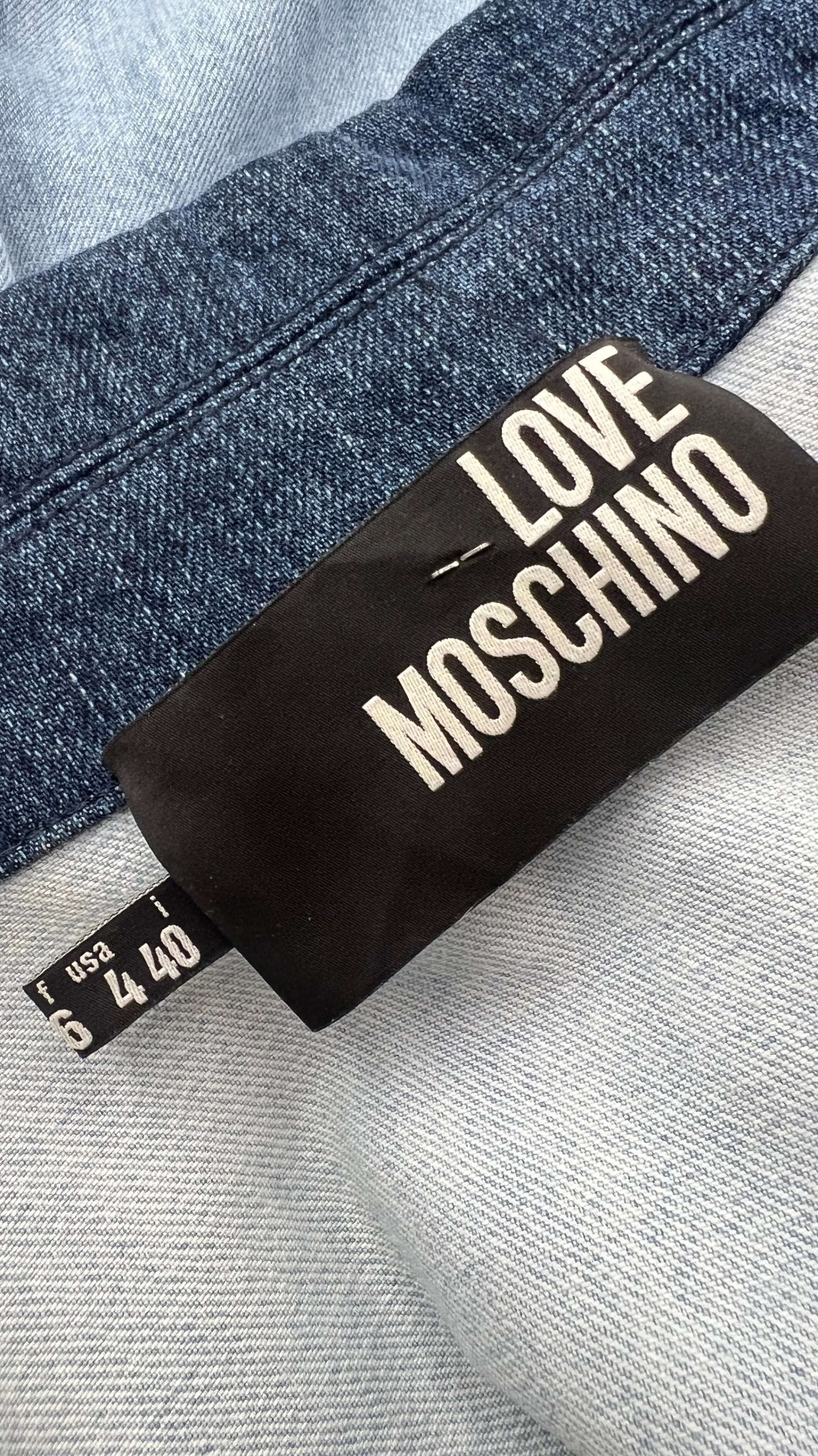Donna Love Moschino Cappotti, Trench, Soprabiti | Giacche&piumini>Soprabito in denim color block
